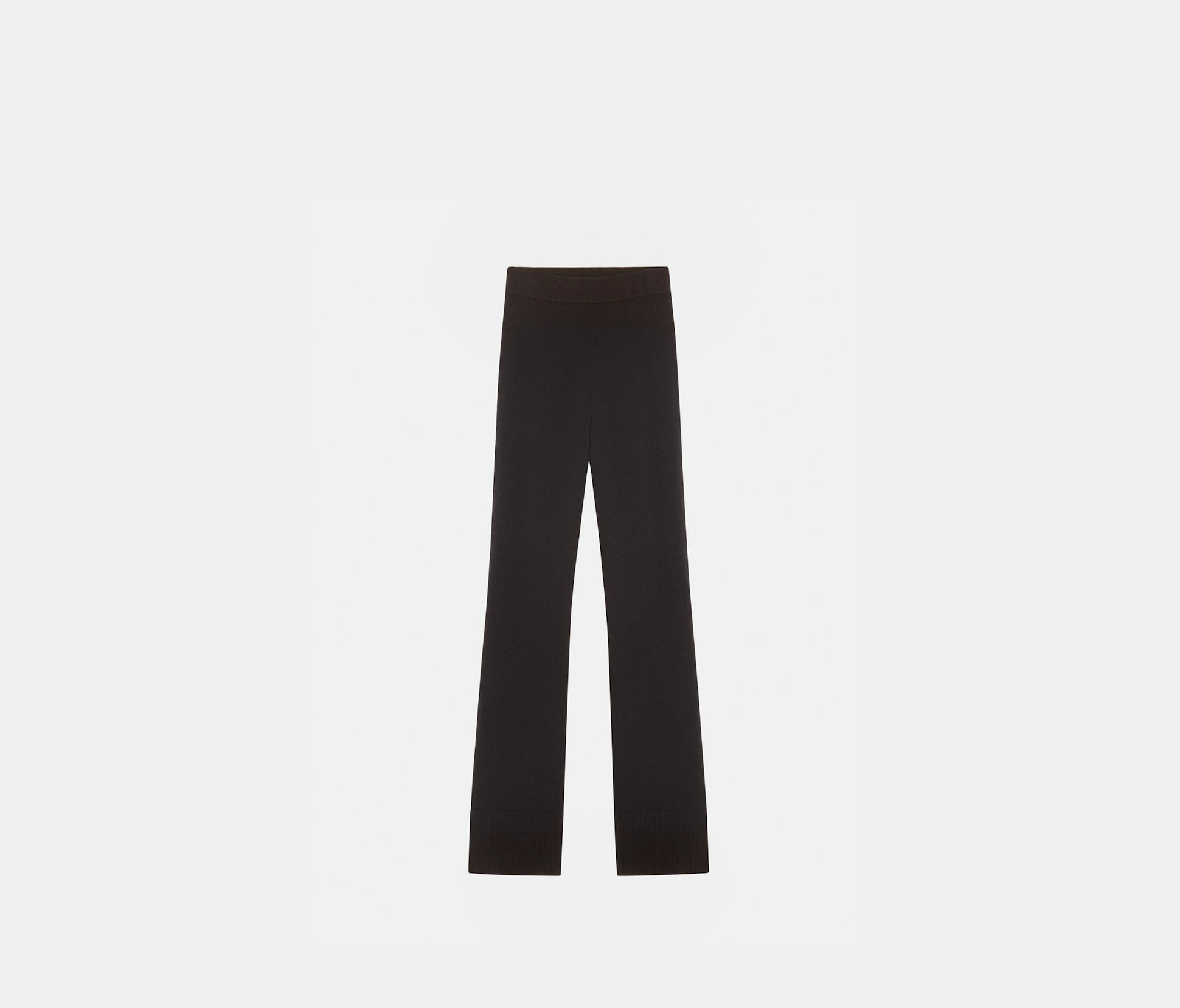 Pantalon en cachemire intarsia noir - Nina Ricci