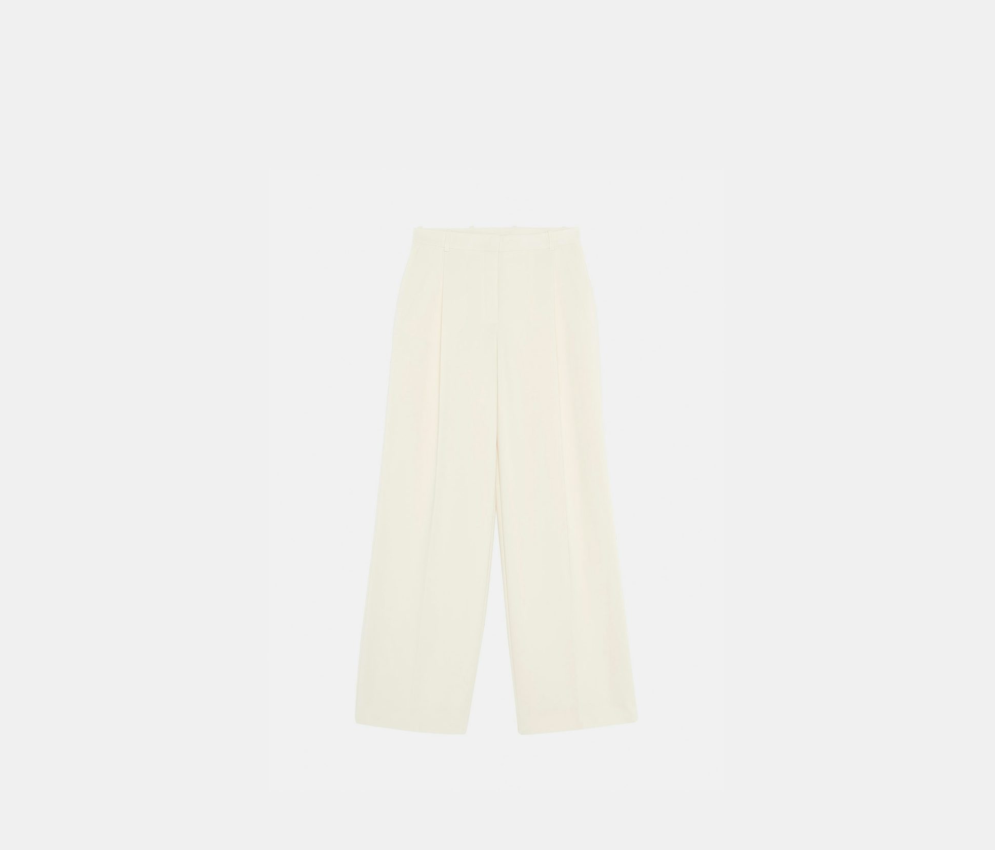 Pantalon large en gabardine recyclée écru - Nina Ricci