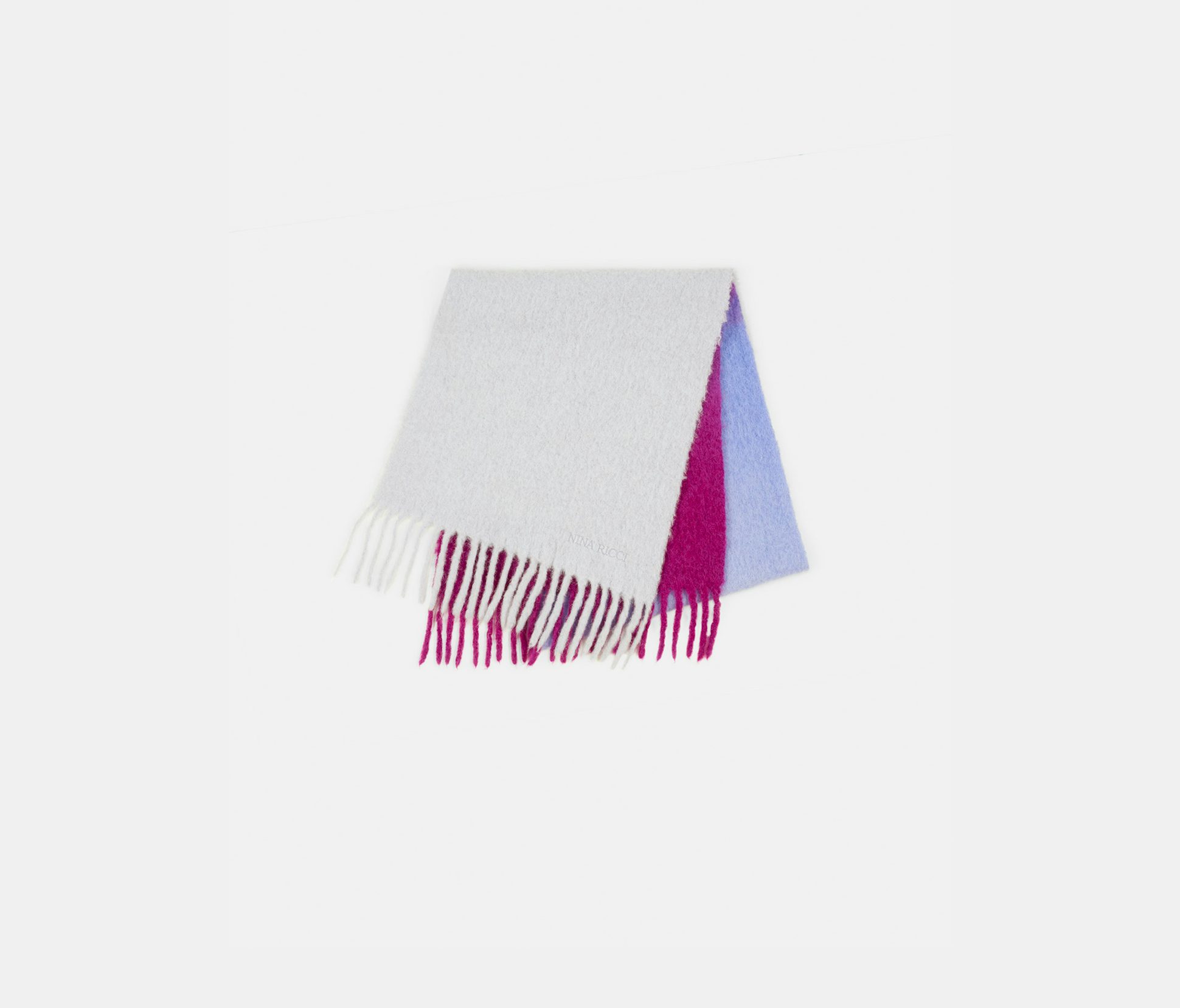 Felted alpaga scarf purple degraded - Nina Ricci