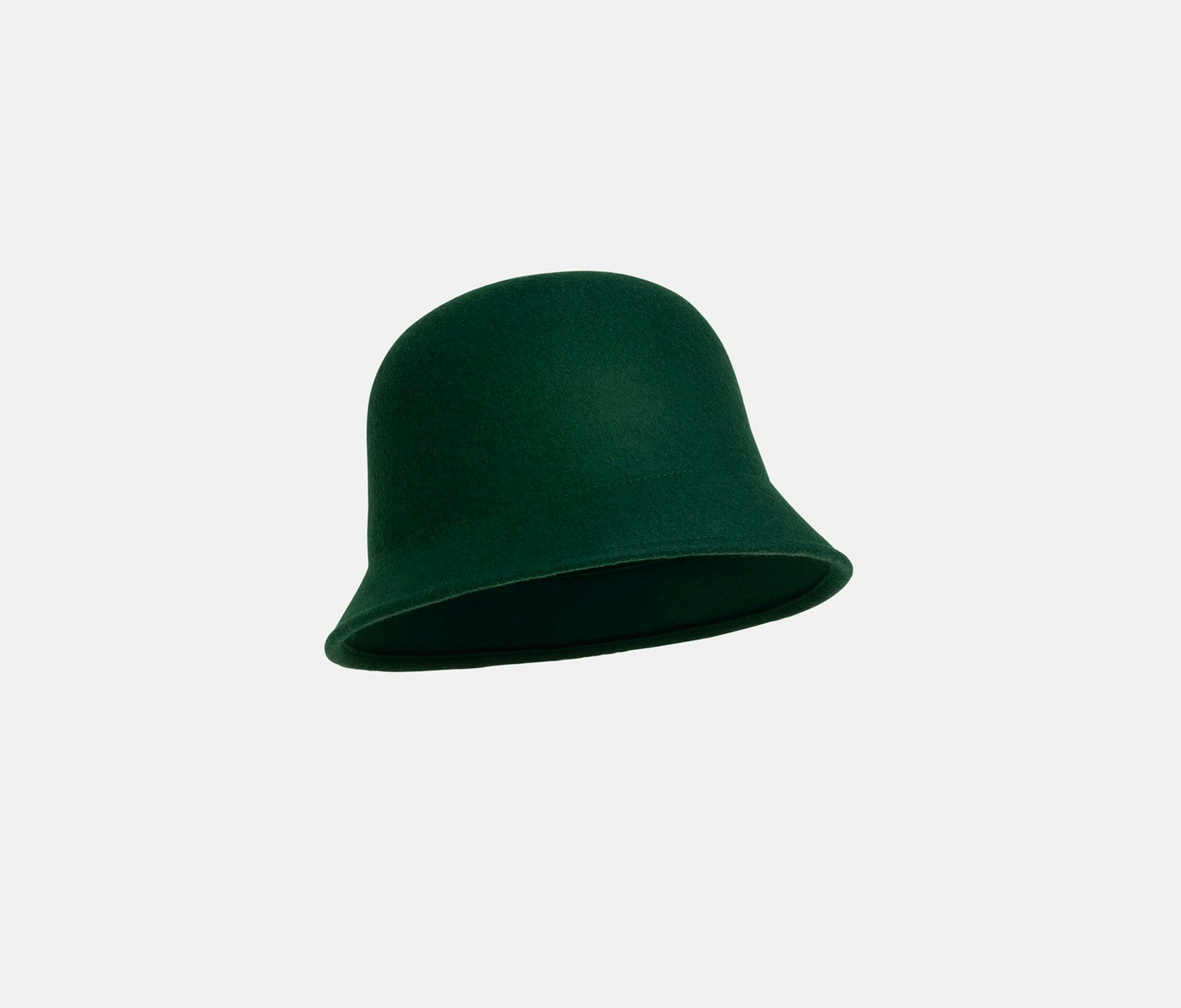 Felted wool hat pine green - Nina Ricci