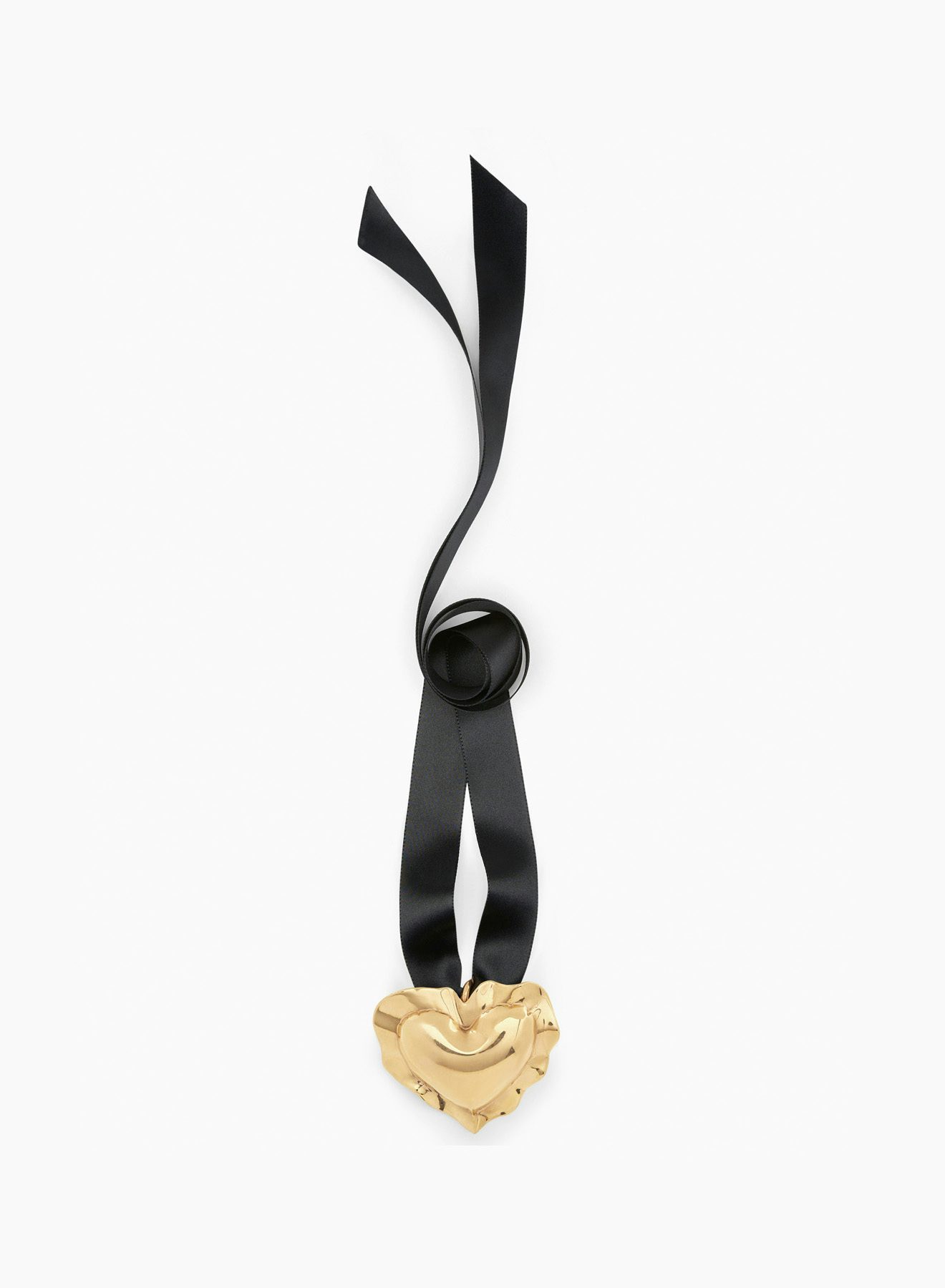Cushion Heart Pendant Necklace Gold - Nina Ricci