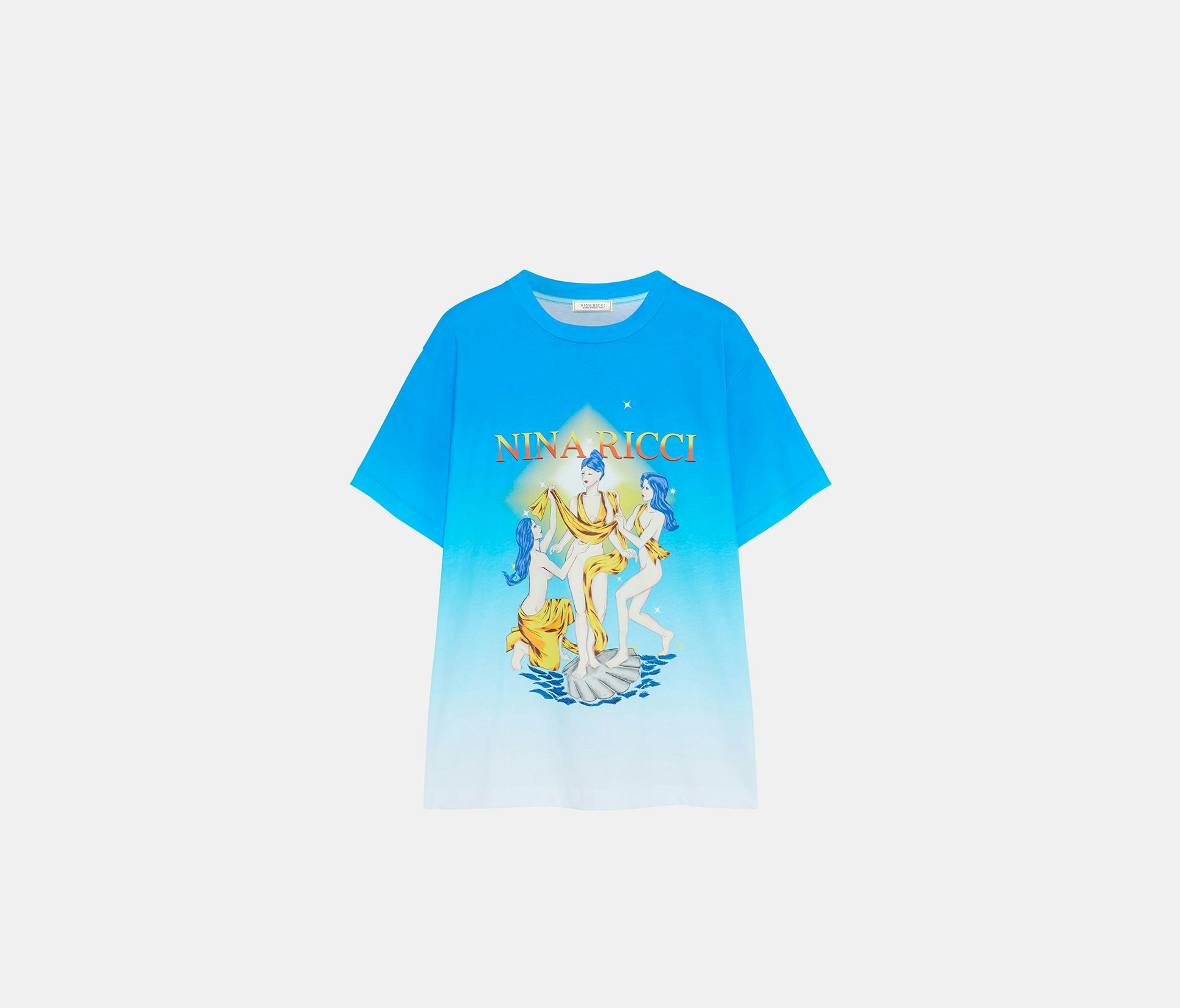 T-Shirt en Coton Sunrise Imprimé « Les 3 Grâces » - Nina Ricci