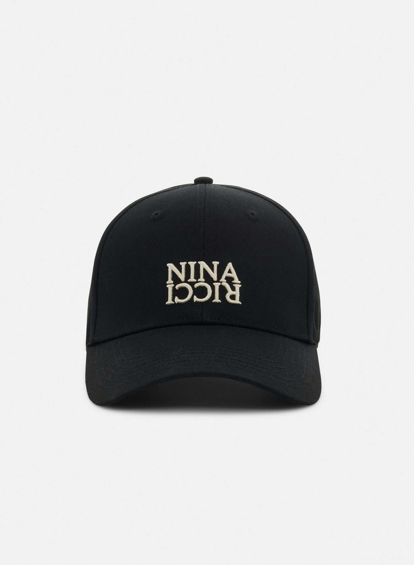 Casquette en sergé de coton noire - Nina Ricci
