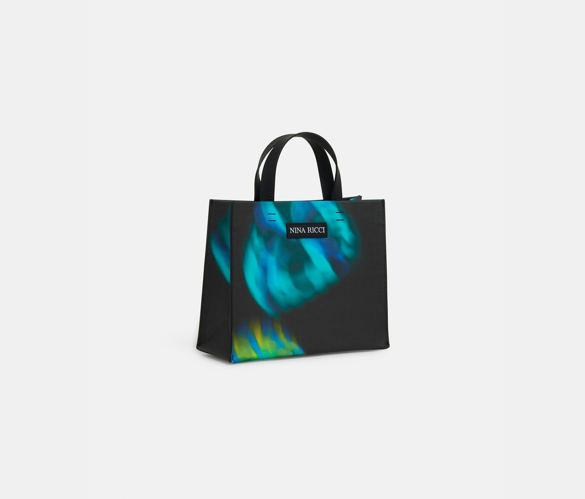Small coated canvas tote bag blue - Nina Ricci