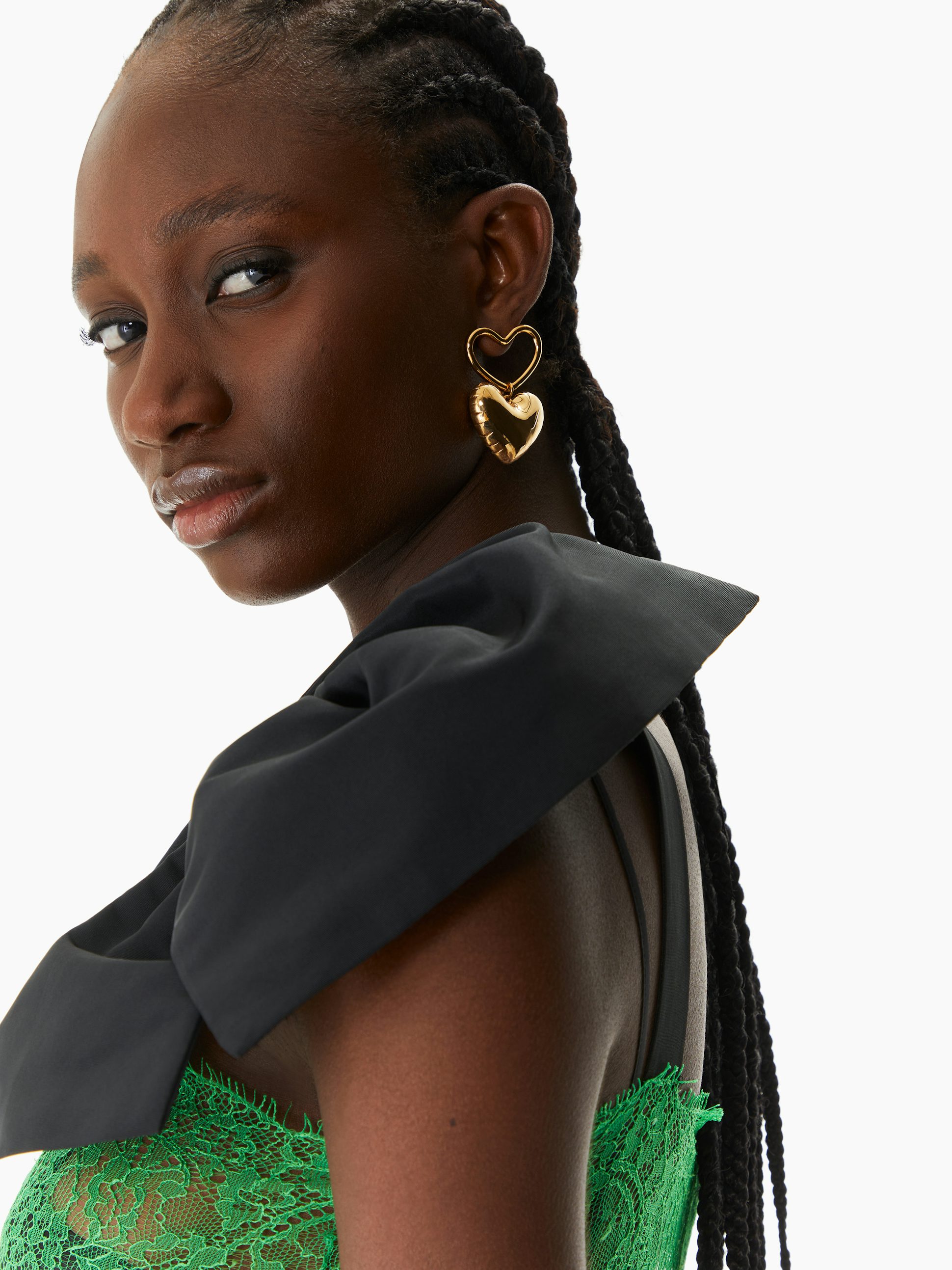 Heart Charm Earrings  TU