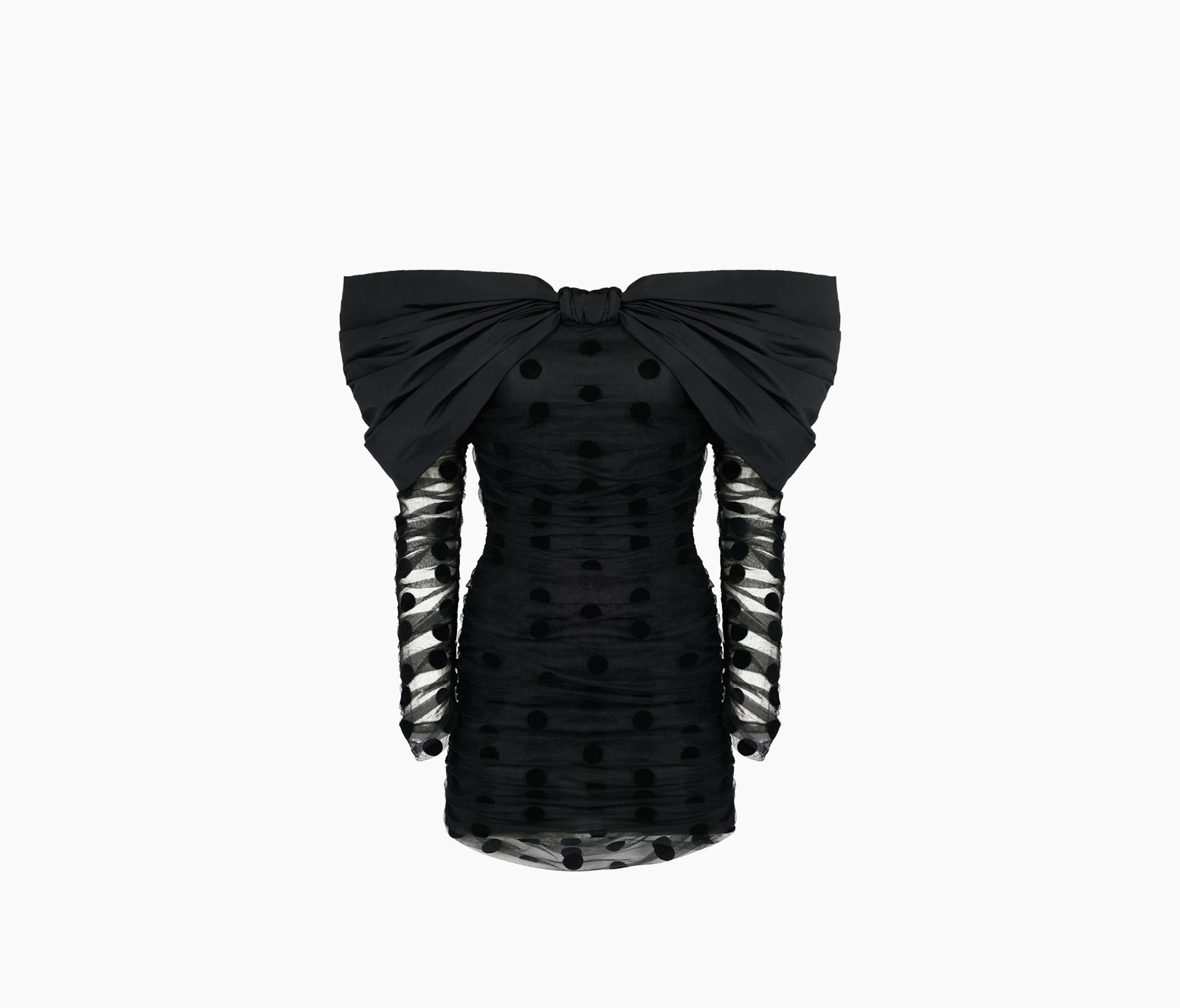 Bow Neckline Mini Dress 34