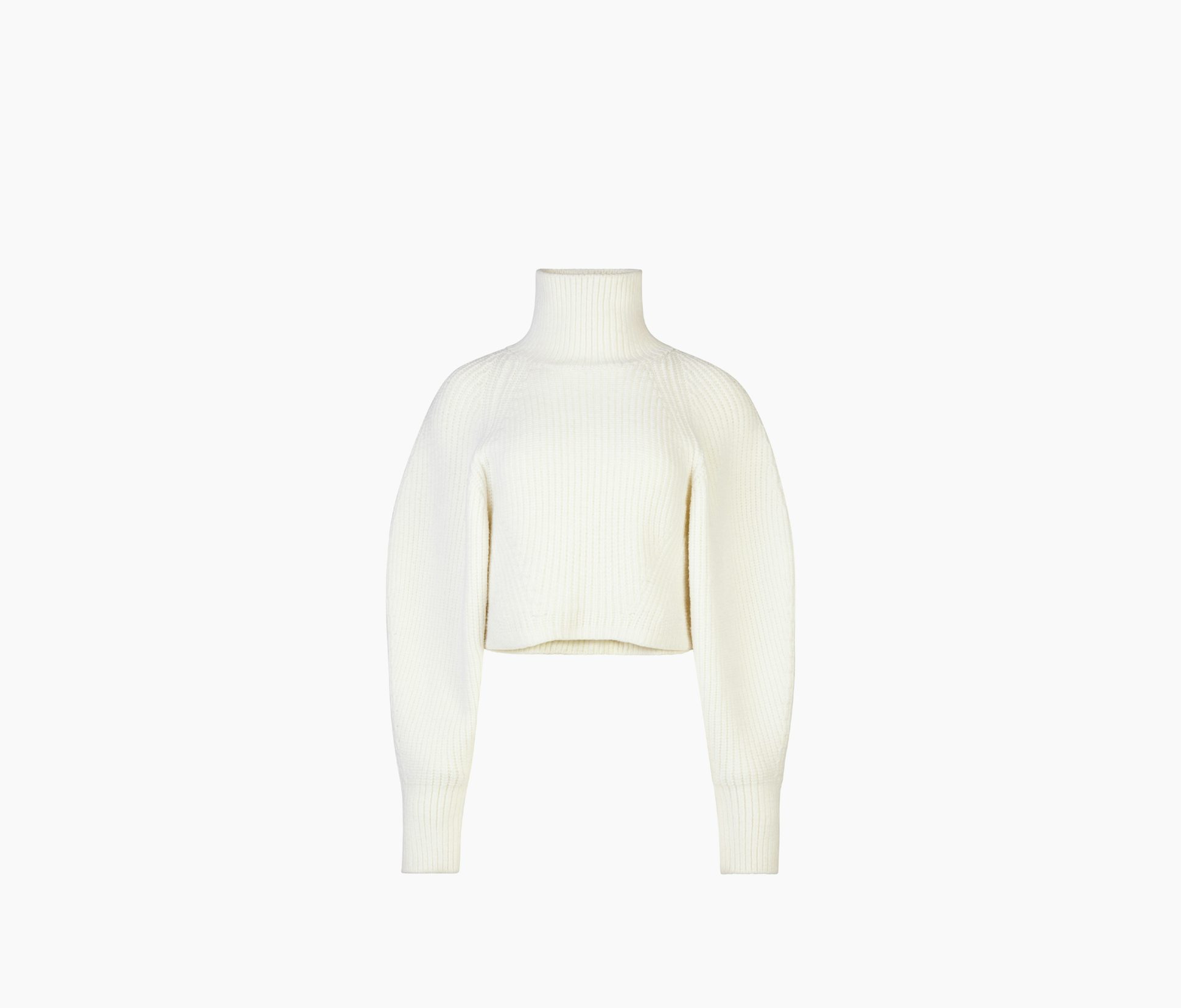 Big Ribbed Cropped Sweater  XS