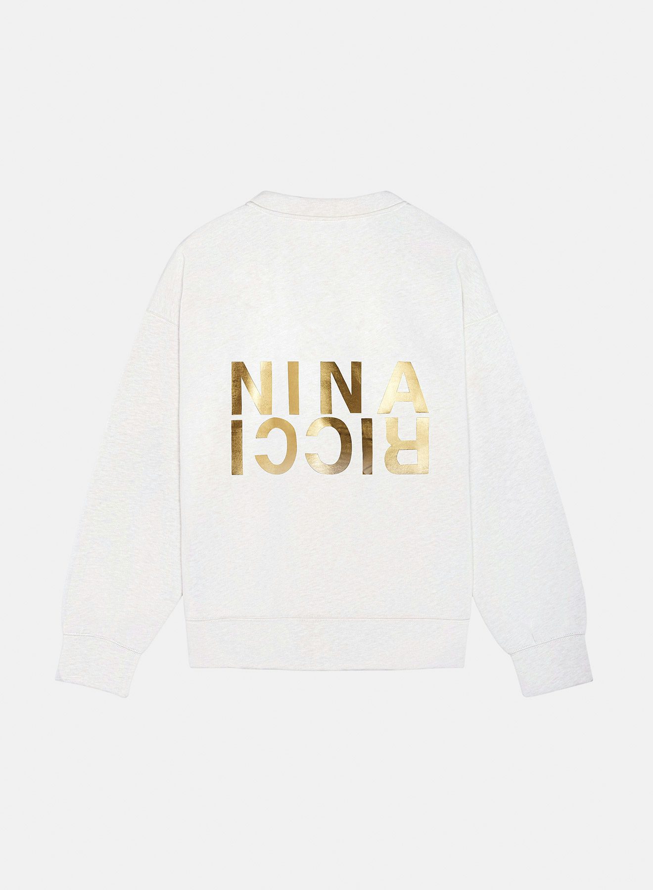 Jersey cotton sweatshirt ecru - Nina Ricci
