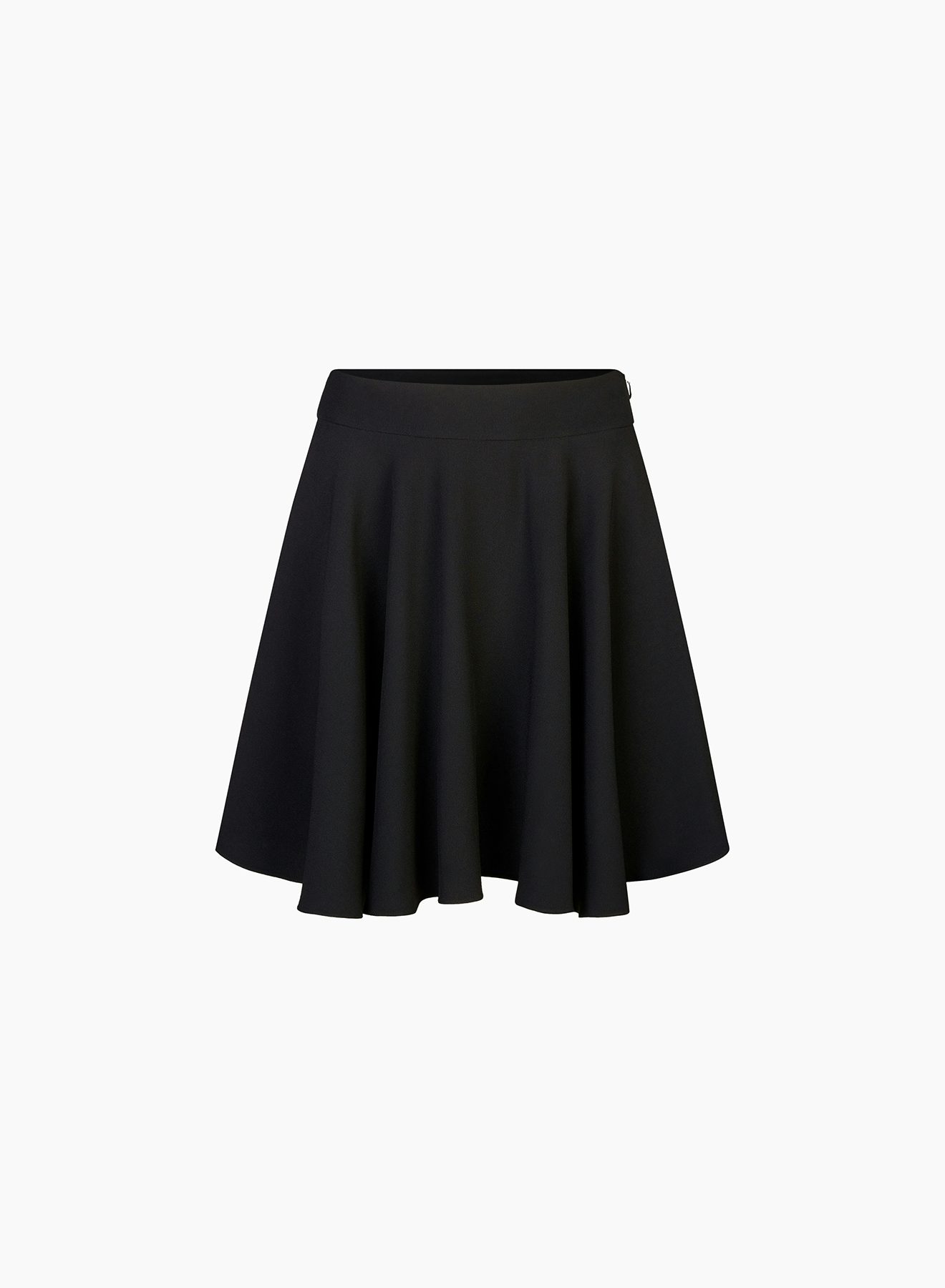 Minifalda De Patinadora De Lana Mezclada Negro- Nina Ricci 