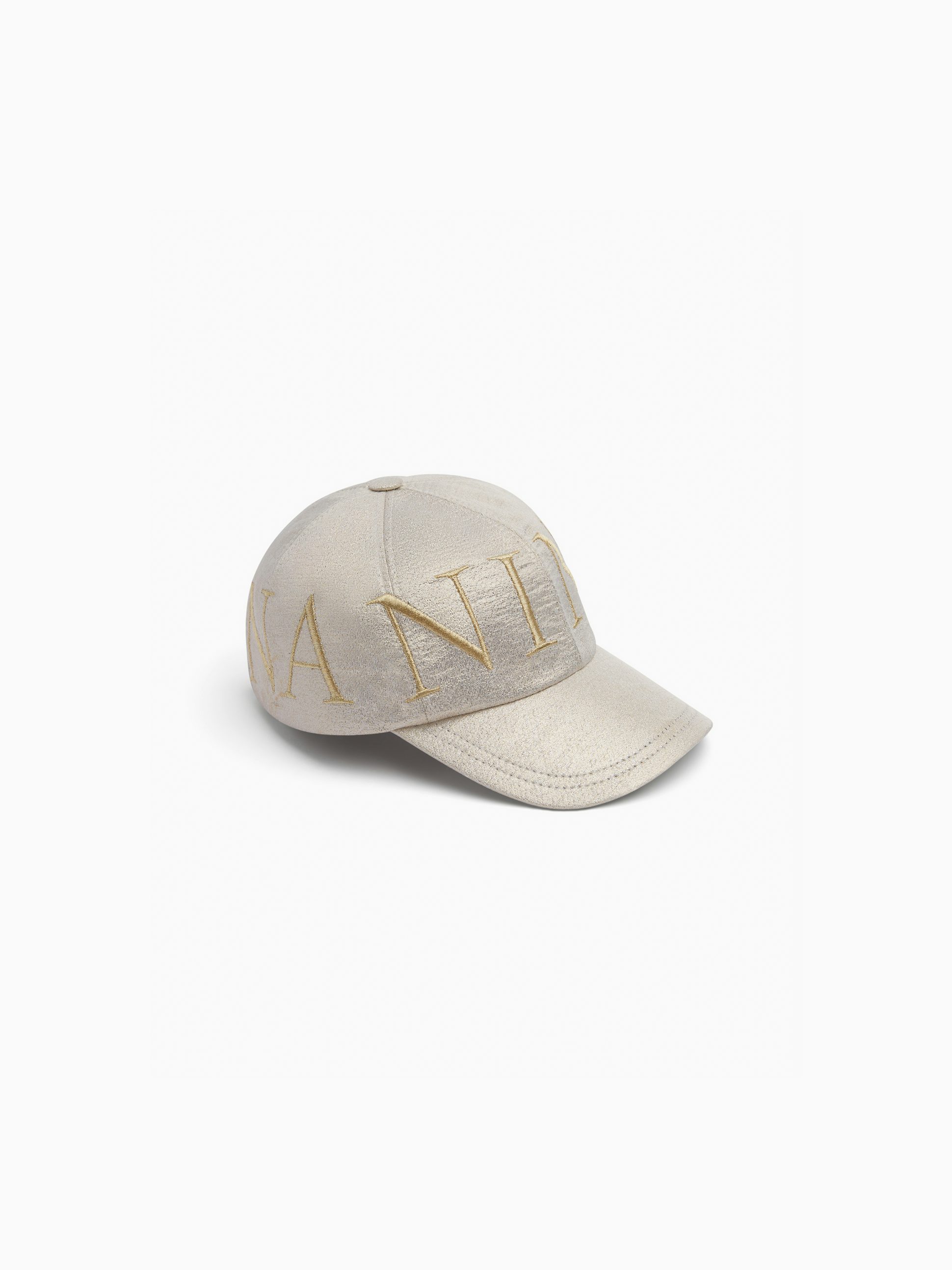 Lurex cotton blend baseball cap silver - Nina Ricci