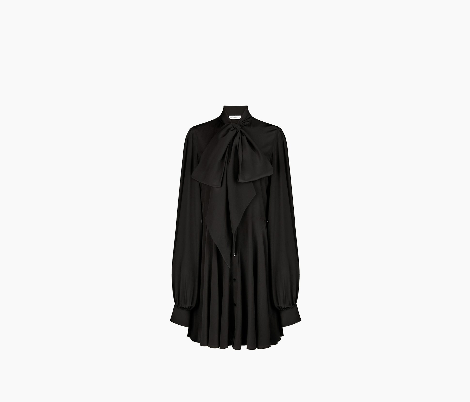 Crepe De Chine Midi Shirt Dress  34