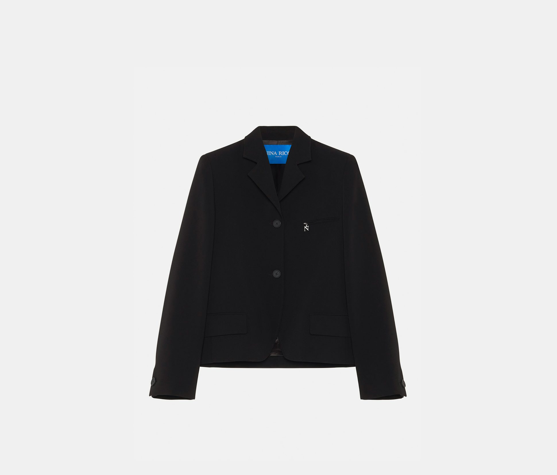 Recycled gabardine jacket black - Nina Ricci