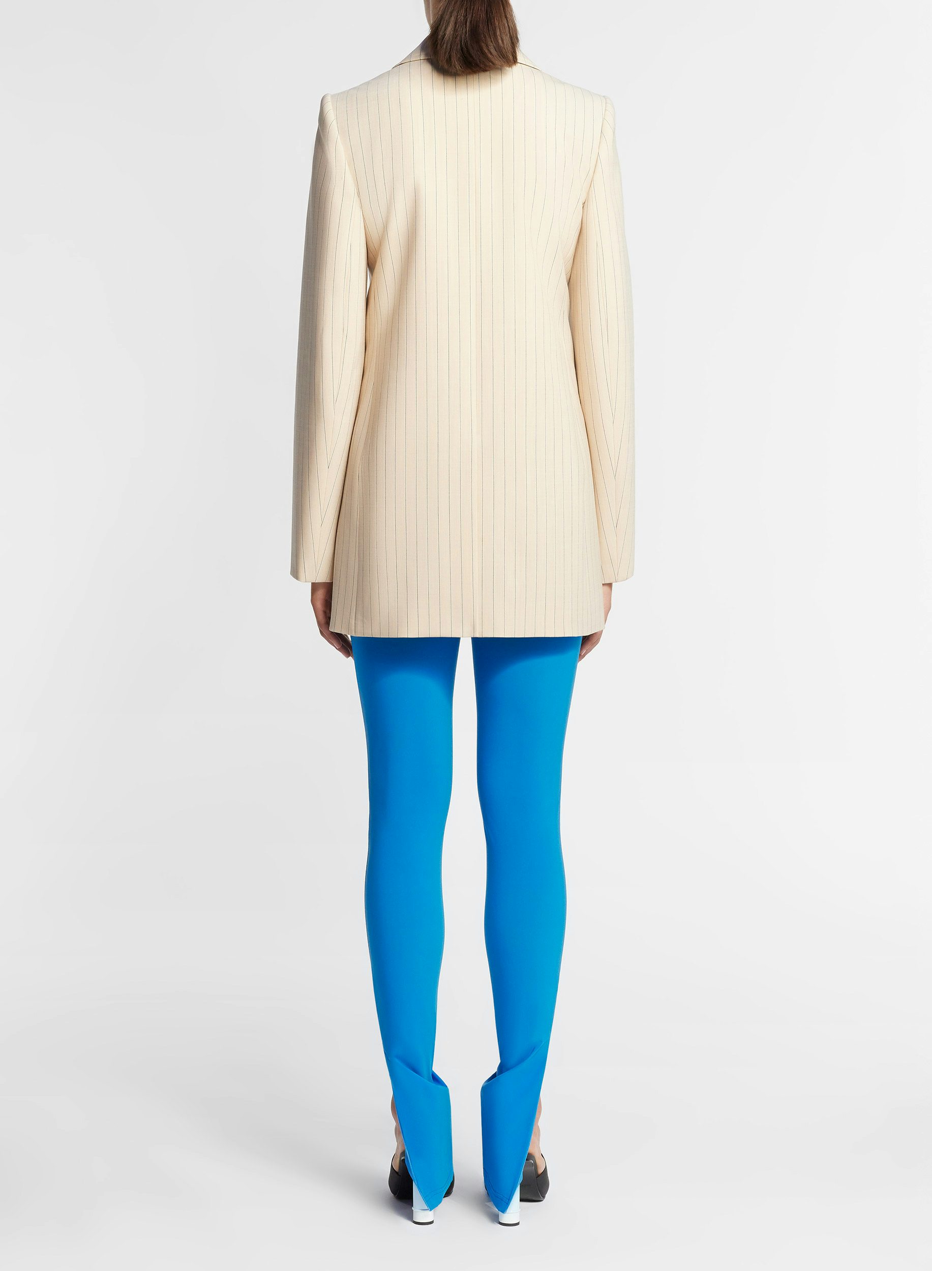 Blue leggings in light neoprene - Nina Ricci