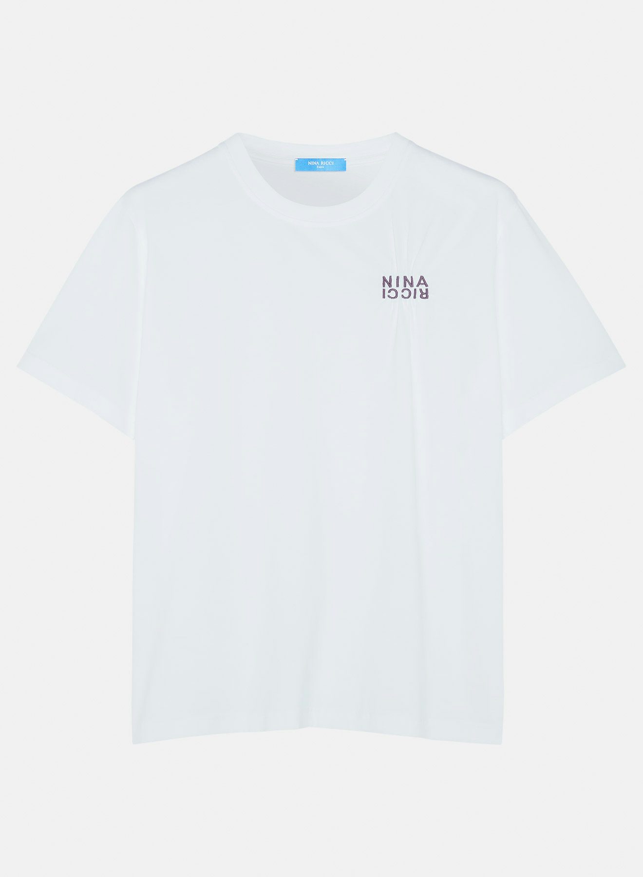 T-shirt en jersey de coton blanc - Nina Ricci