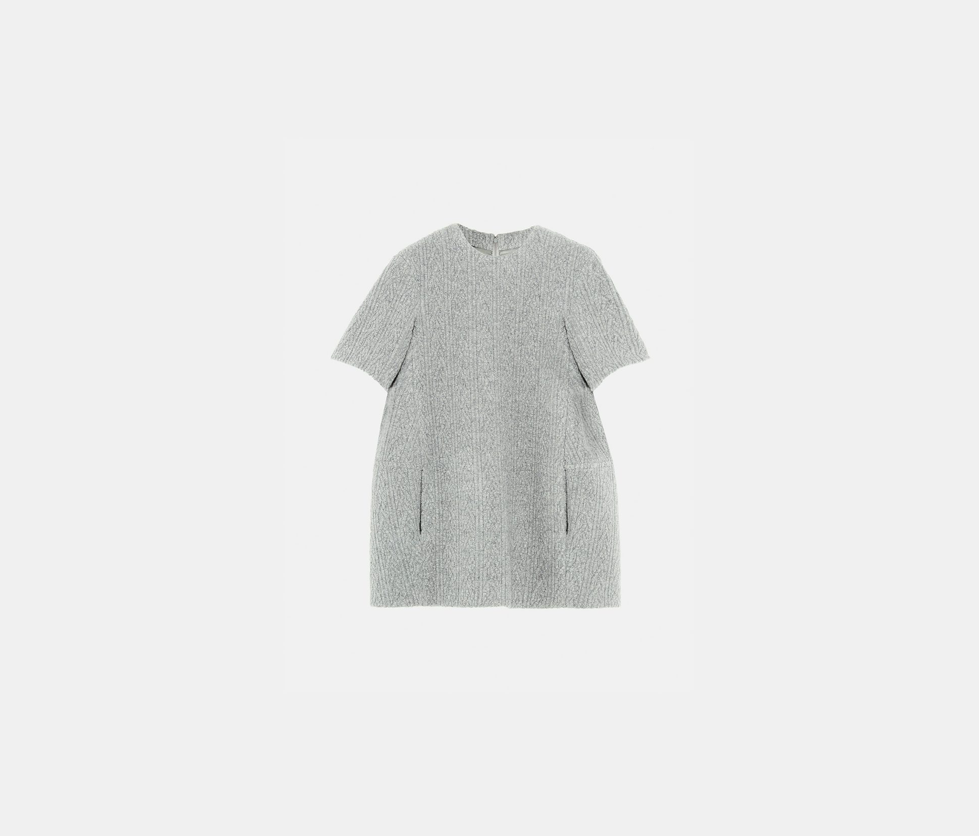 Jersey jacquard cocoon top heather grey - Nina Ricci