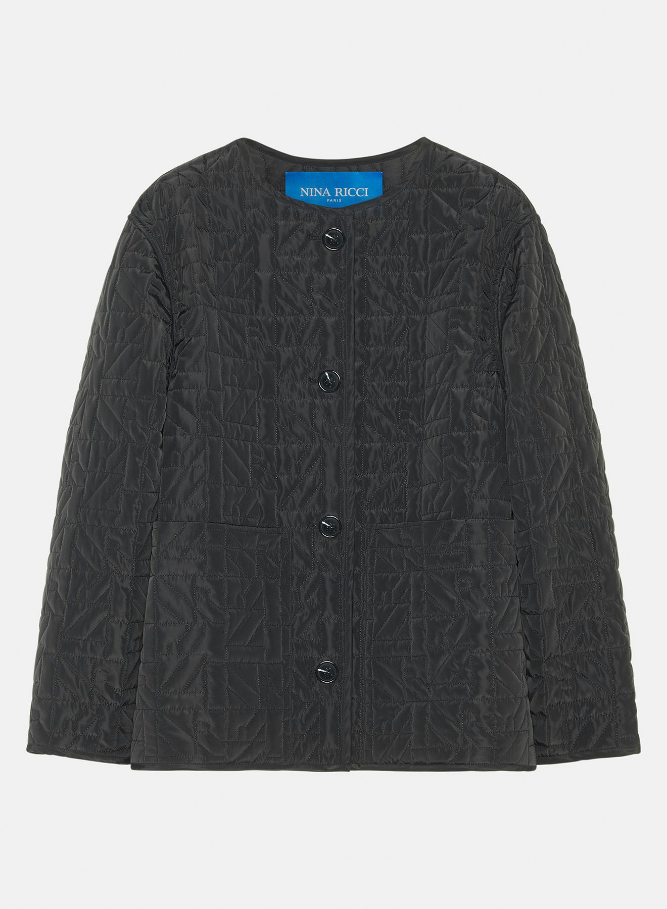 Quilted boxy jacket black - Nina Ricci
