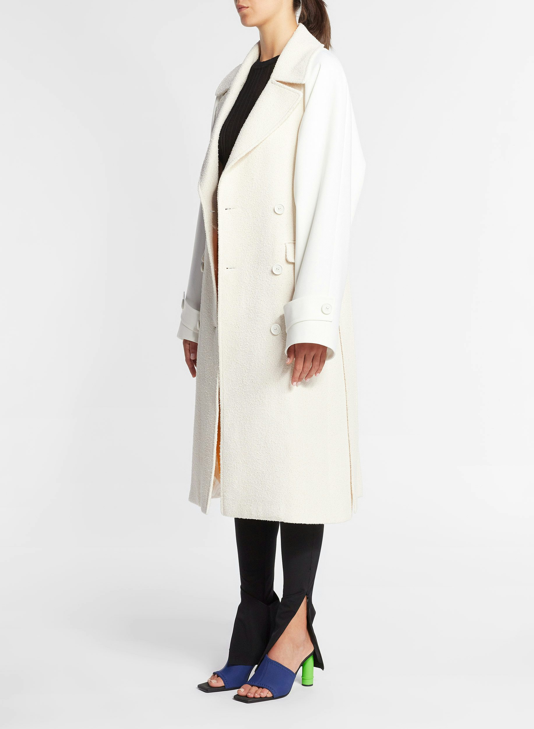 Bi-material trench coat - Nina Ricci