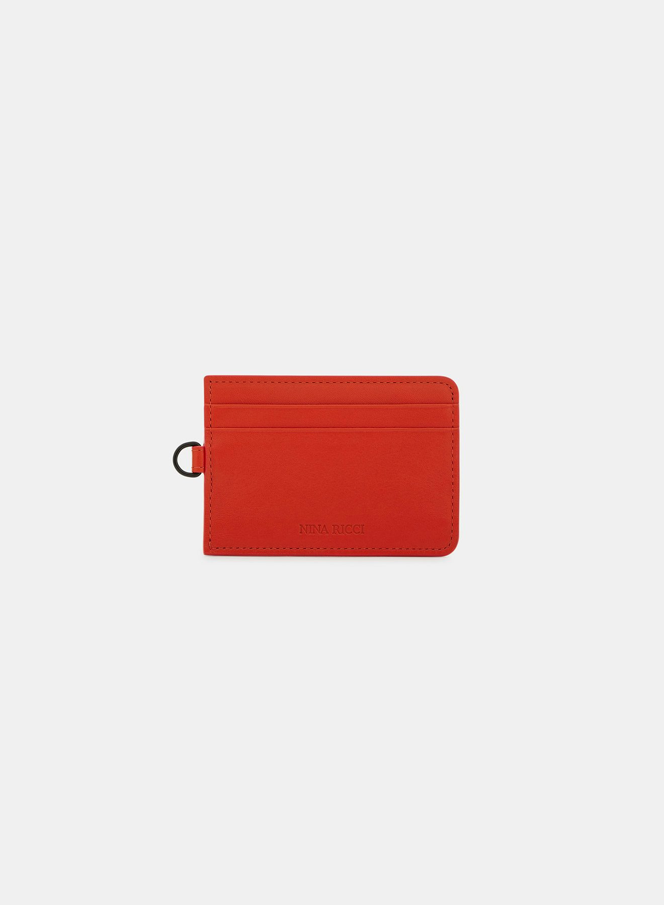 Orange Leather Card Holder - Nina Ricci