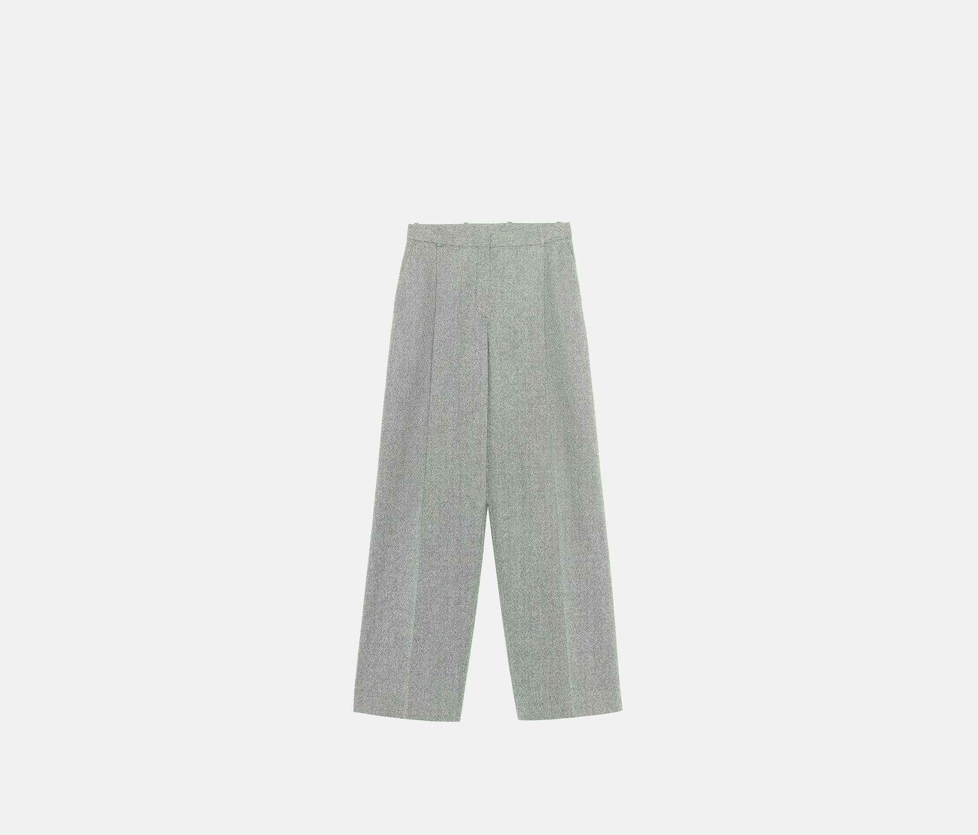 Speckled wool wide pant black white - Nina Ricci