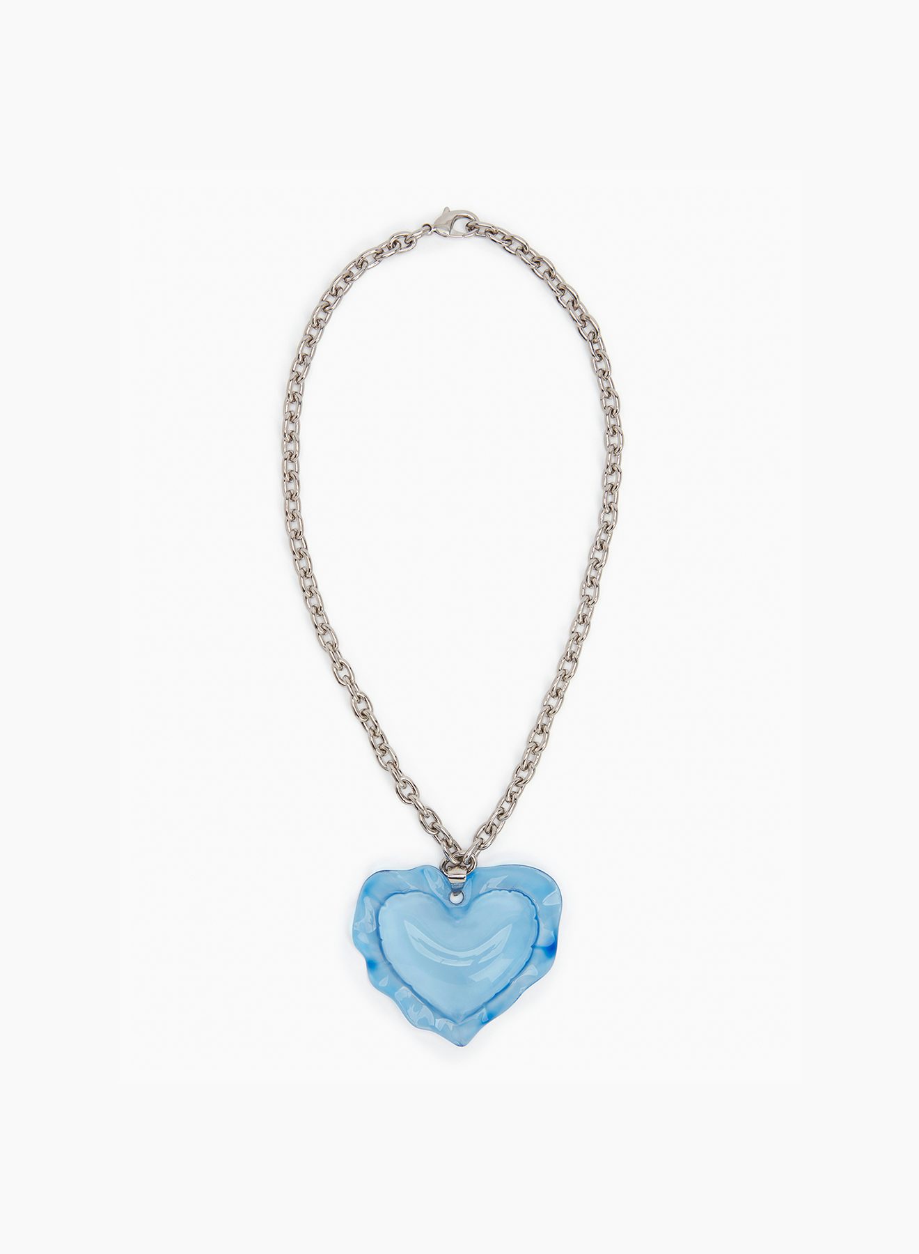 Cushion heart necklace in sky blue - Nina Ricci