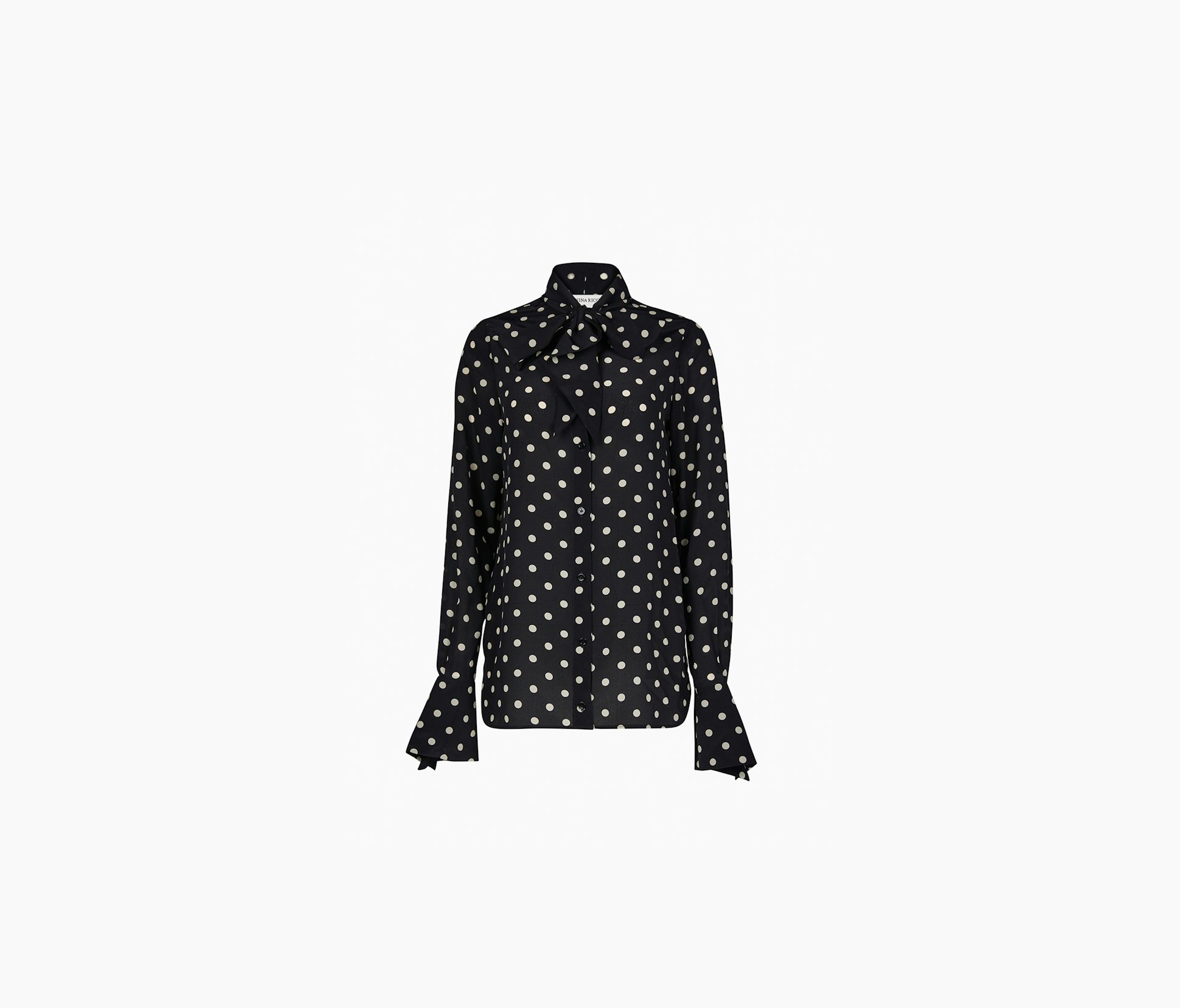 Camisa Lavallière De Crepé De China 34