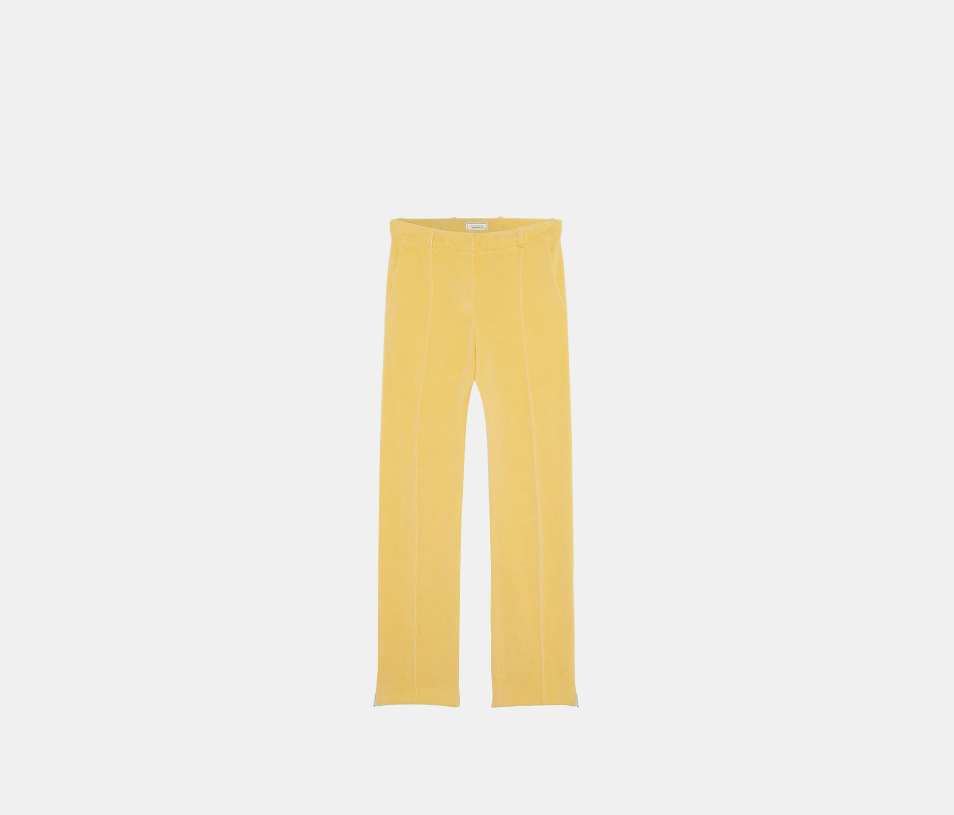 Pantalón recto de tejido de rizo