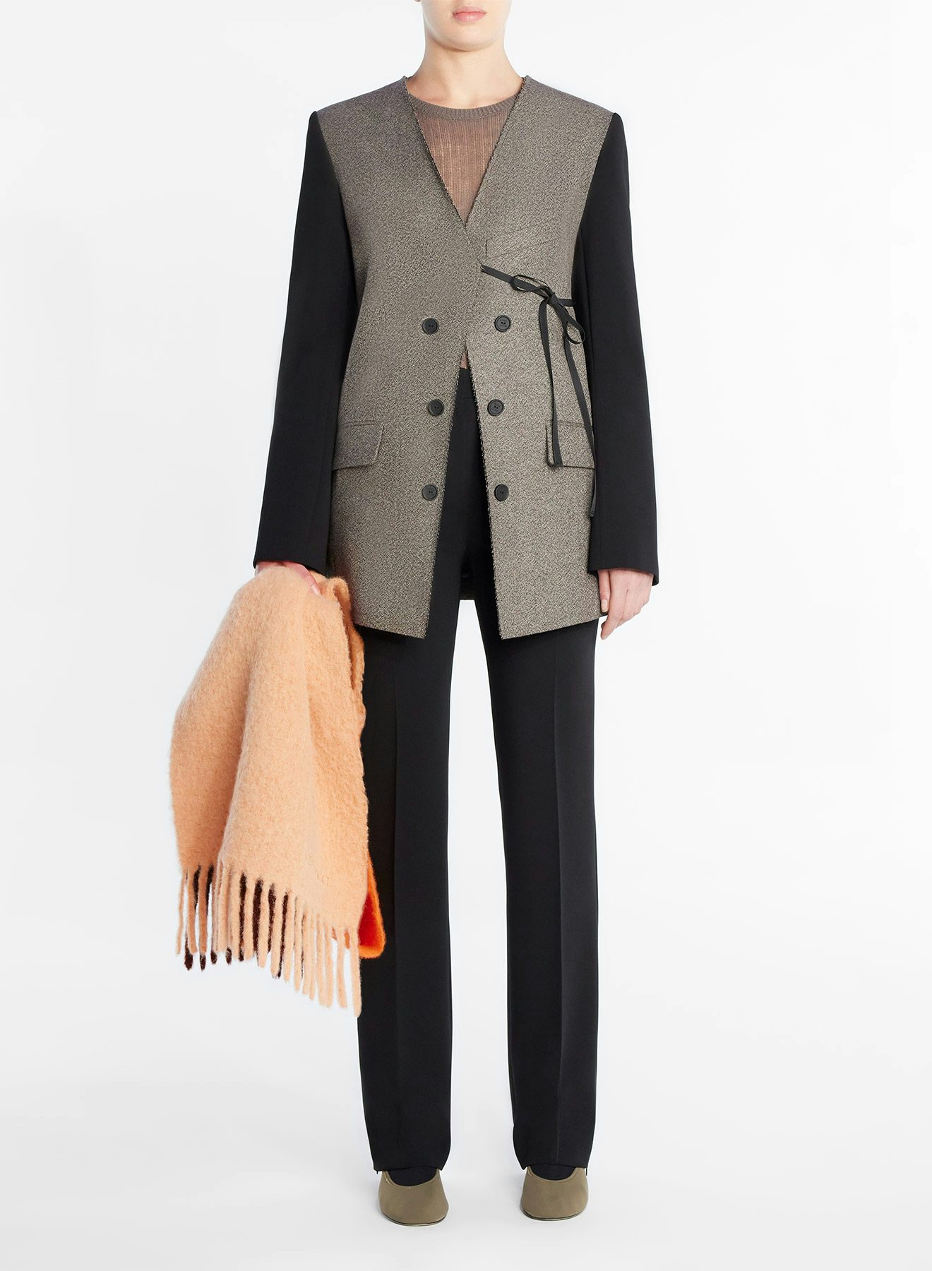 Speckled wool jacket brown white - Nina Ricci