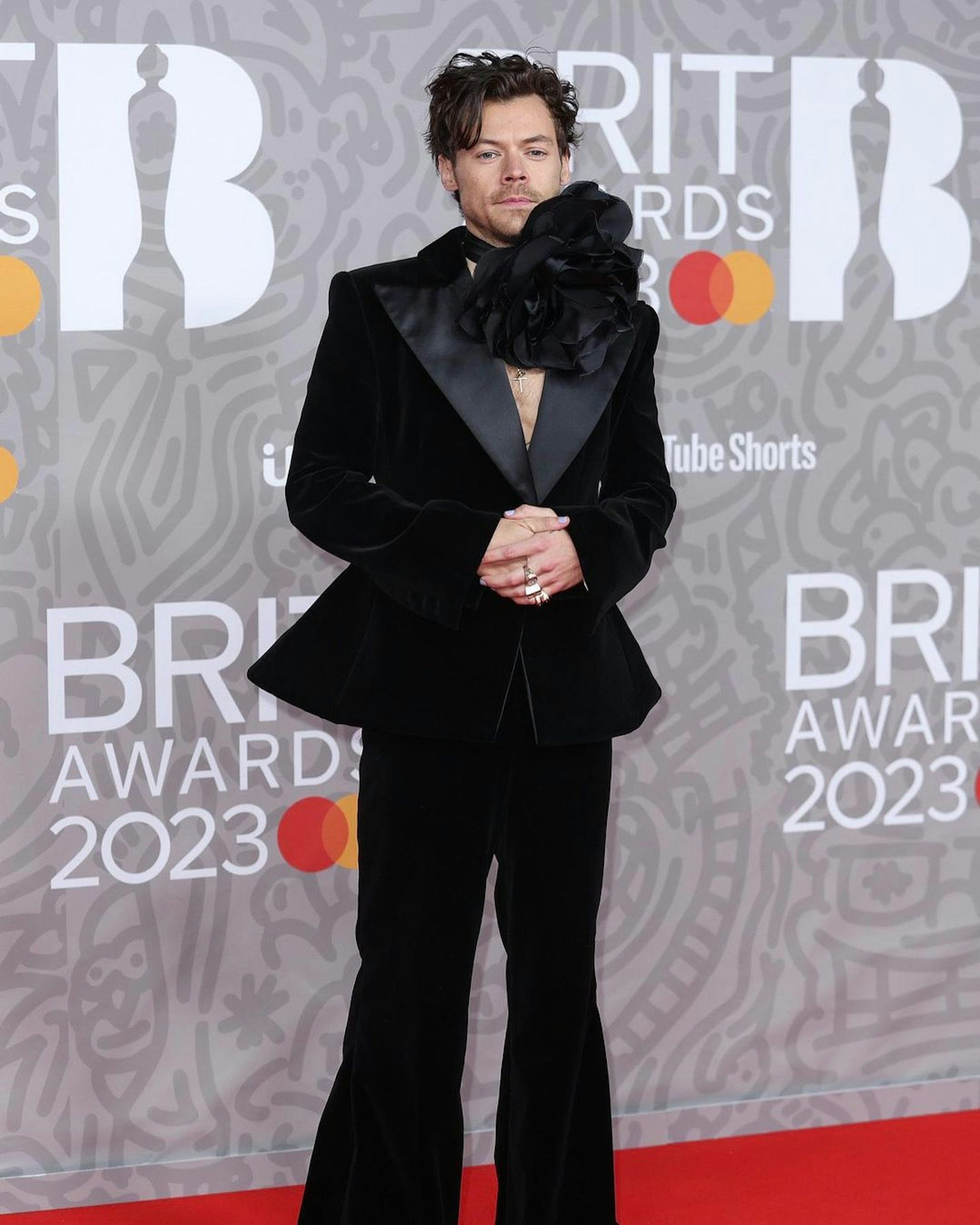 Harry Styles Wears Custom Nina Ricci to BRIT Awards
