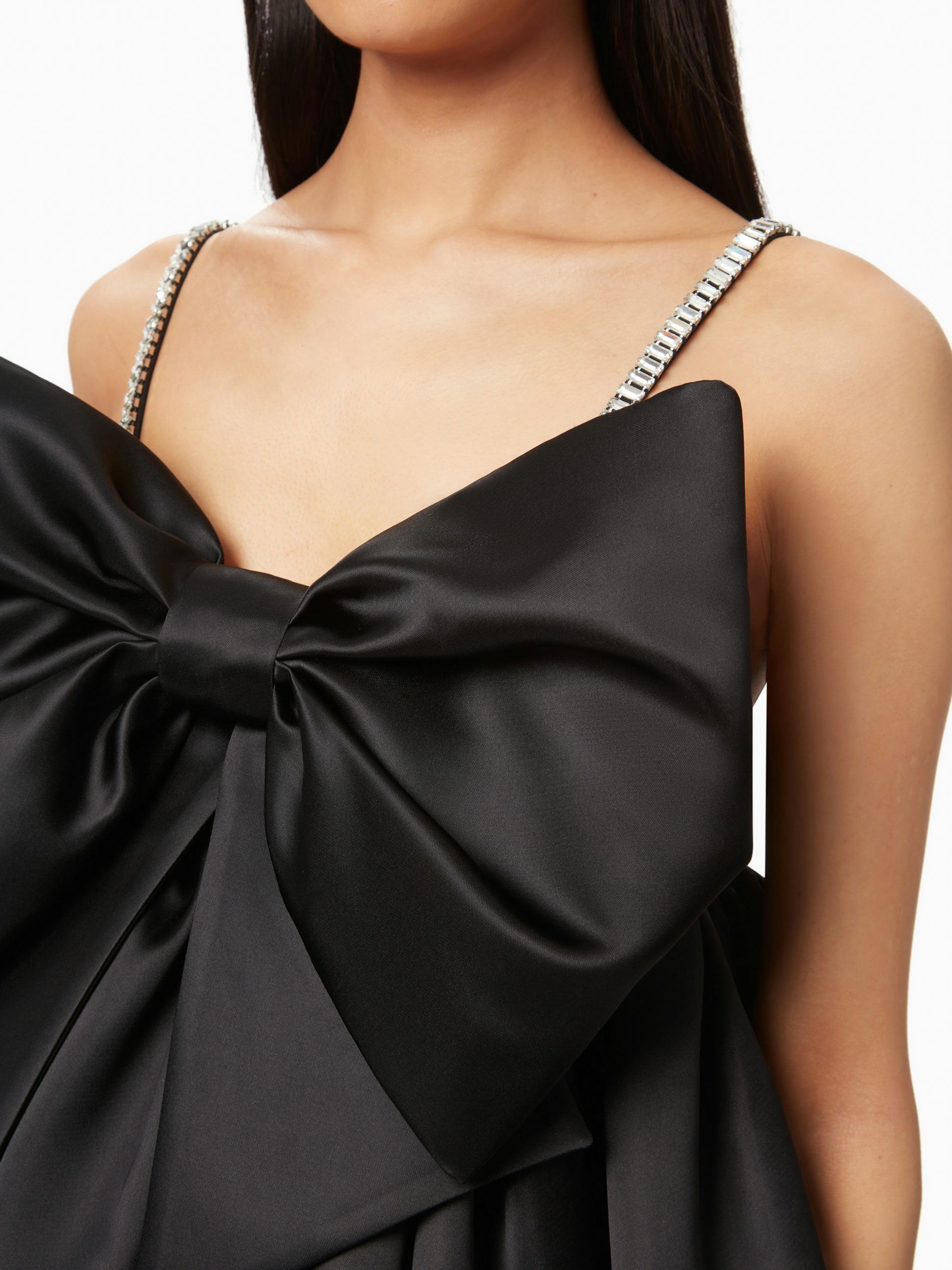 Bow front flared dress in black - Nina Ricci