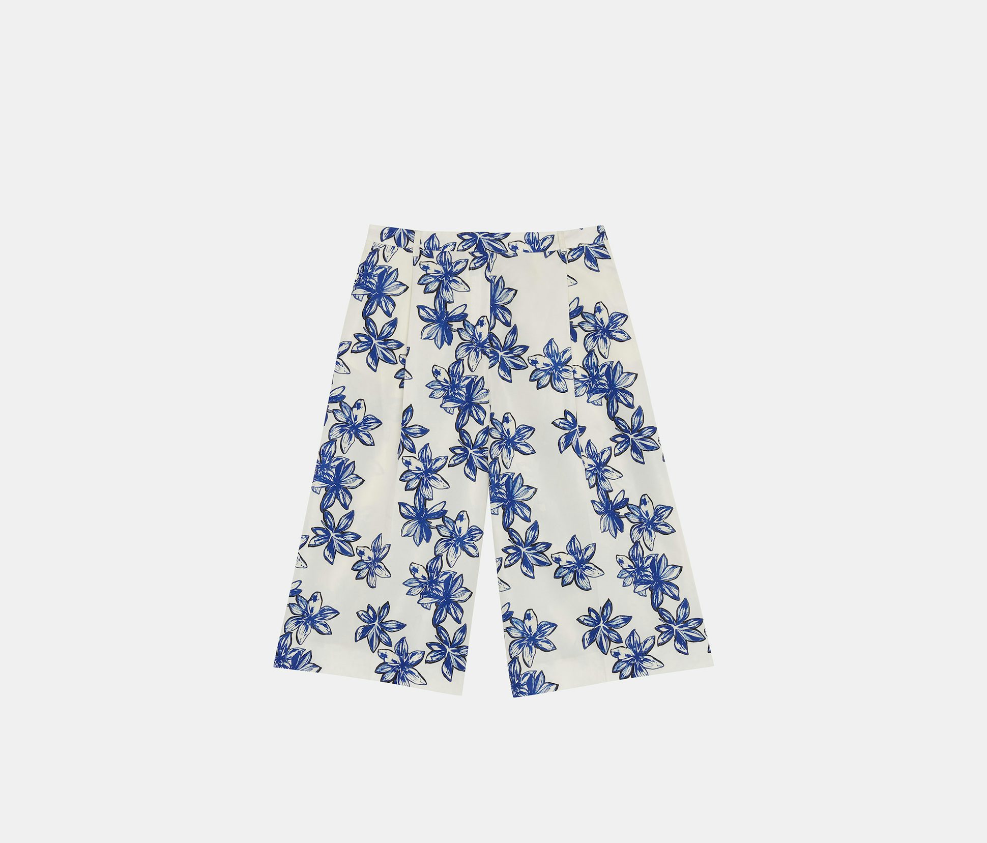 Bermudas con estampado de flor de loto