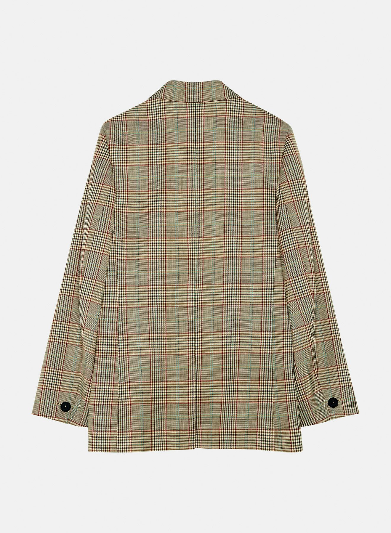 Check wool jacket khaki - Nina Ricci