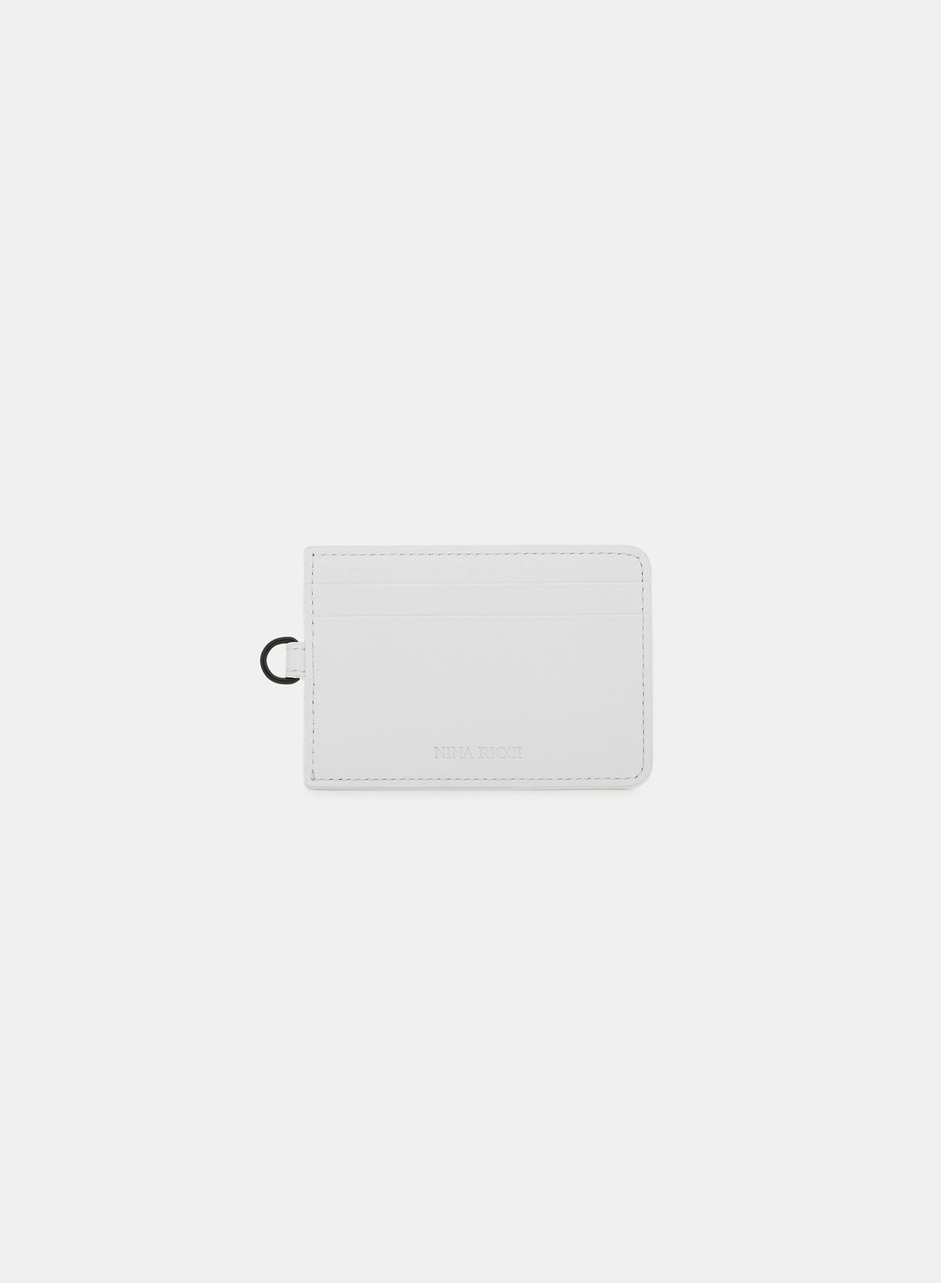 White Leather Card Holder - Nina Ricci