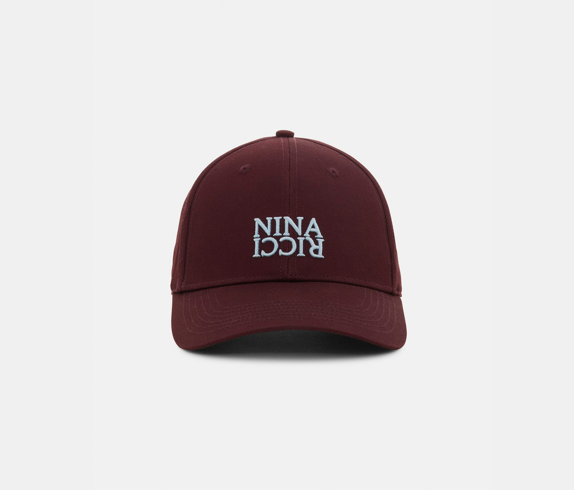 Casquette en sergé de coton aubergine - Nina Ricci
