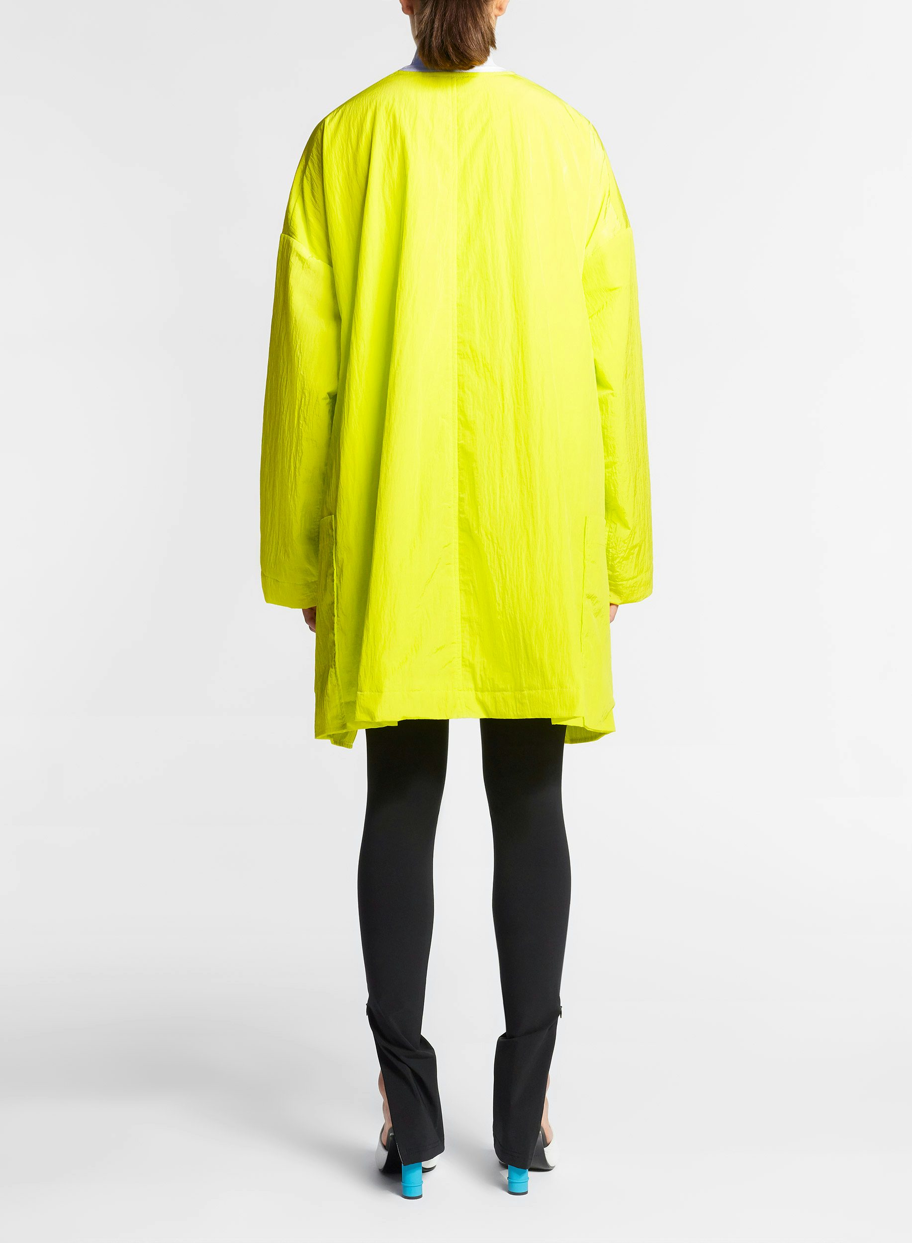 Lime short trench coat in technical fabric - Nina Ricci