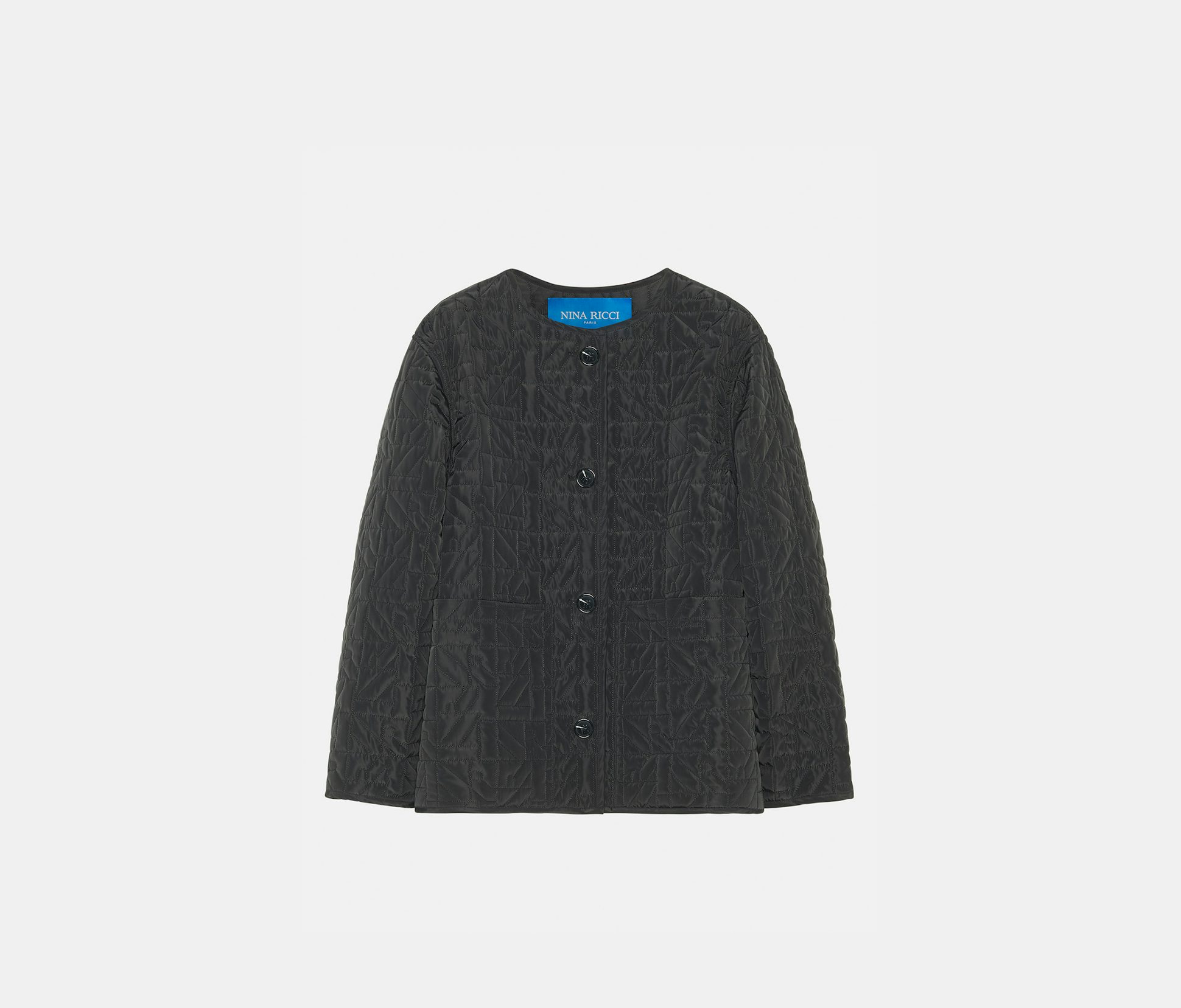 Veste boxy matelassée noire - Nina Ricci