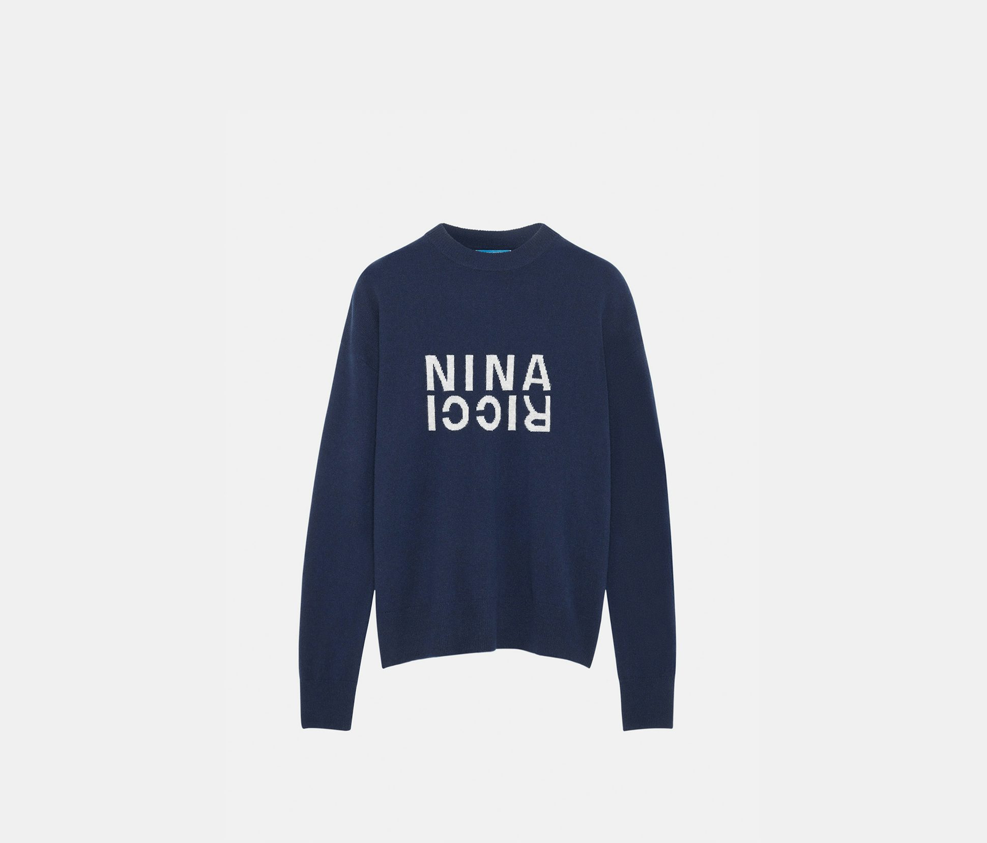Pull en cachemire bleu marine - Nina Ricci