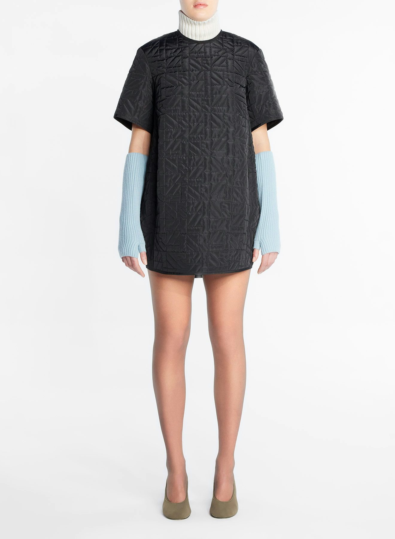 Quilted cocoon top black - Nina Ricci
