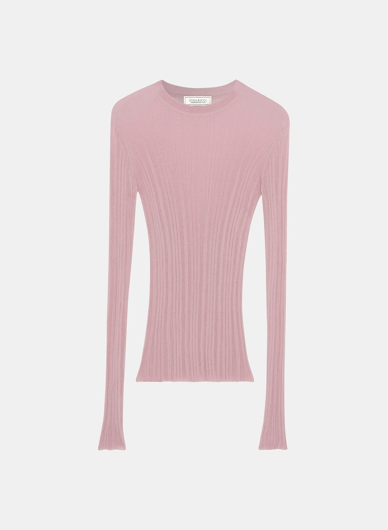 Jersey de punto fino rosa gragea - Nina Ricci