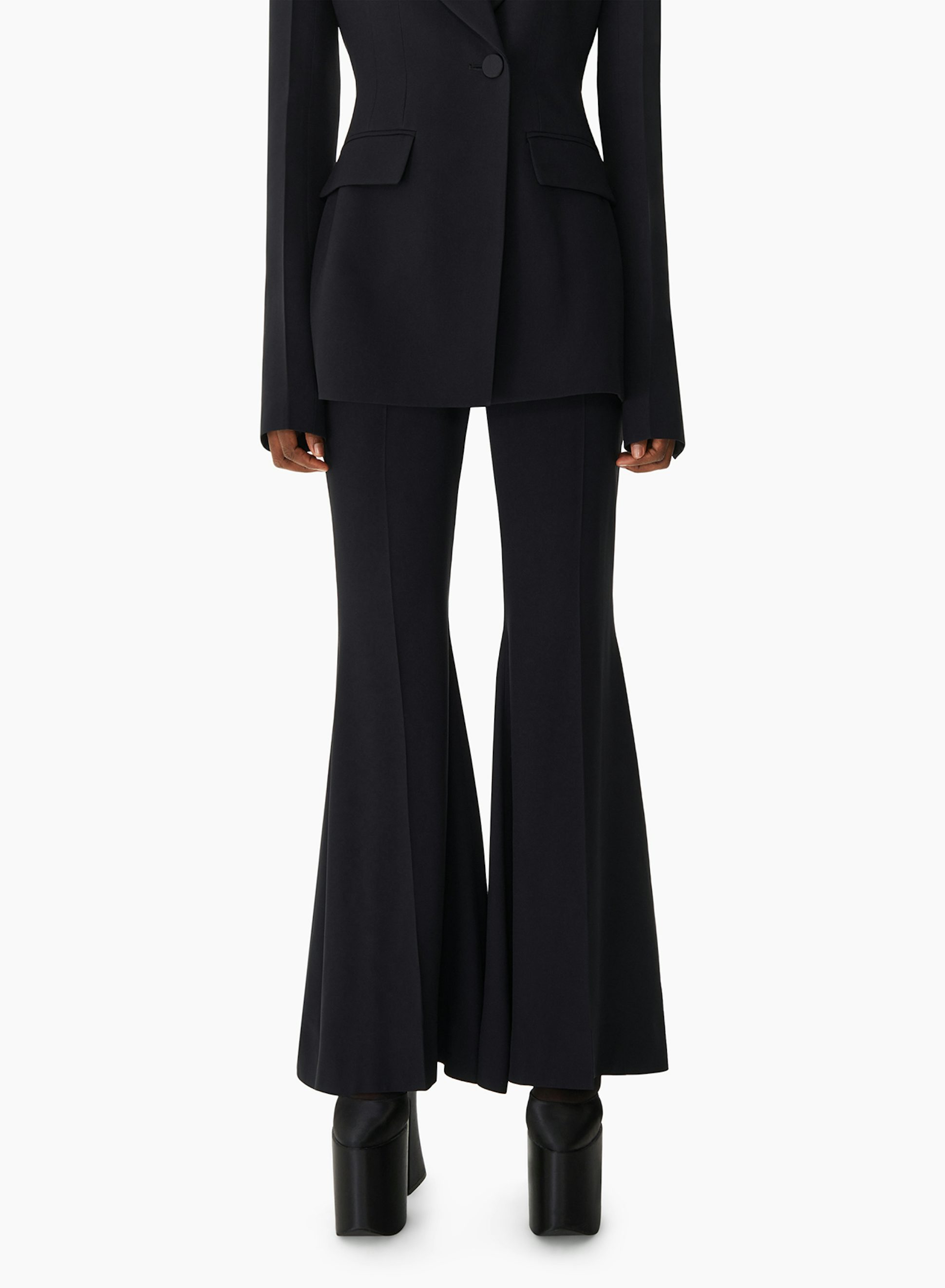 Big Flare Cady Pants Black - Nina Ricci