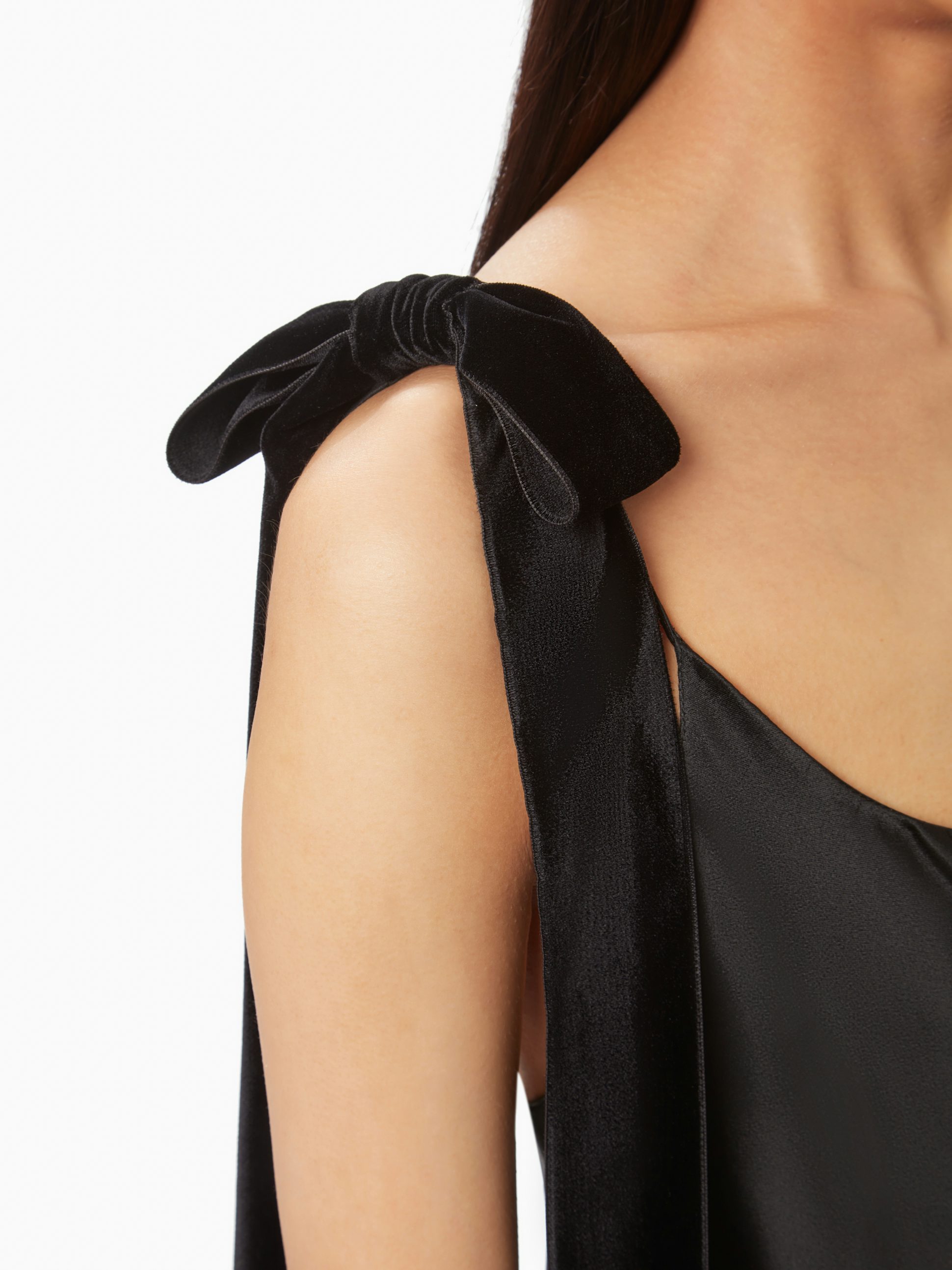 Long satin dress in black - Nina Ricci