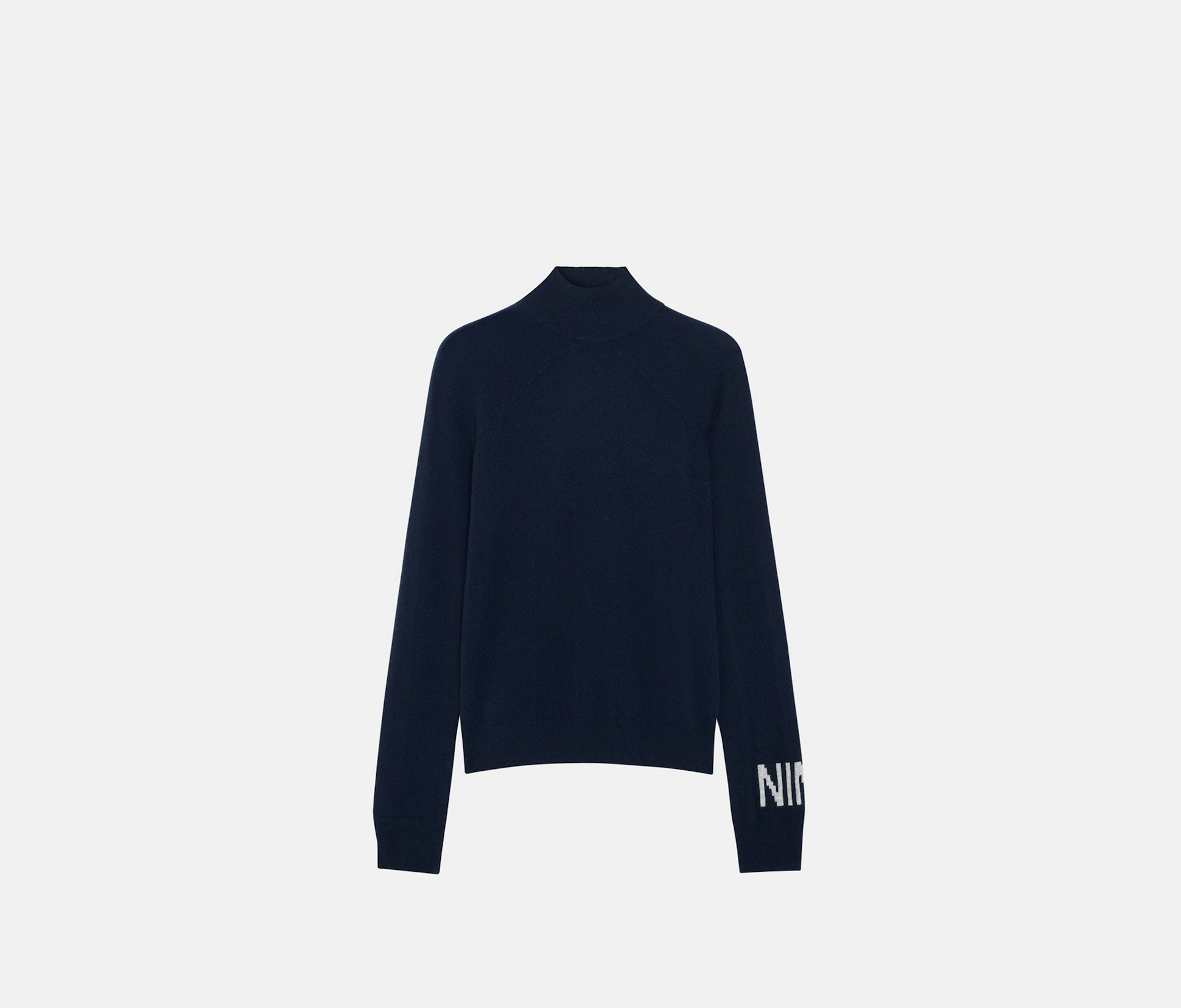 Intarsia cashmere sweater navy - Nina Ricci