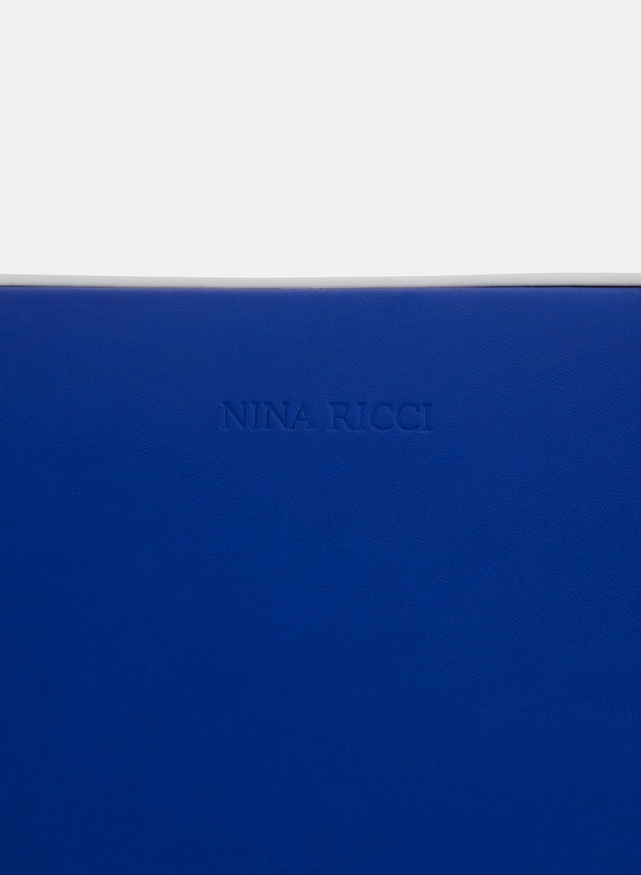 Sac caméra en cuir de veau bleu Klein - Nina Ricci