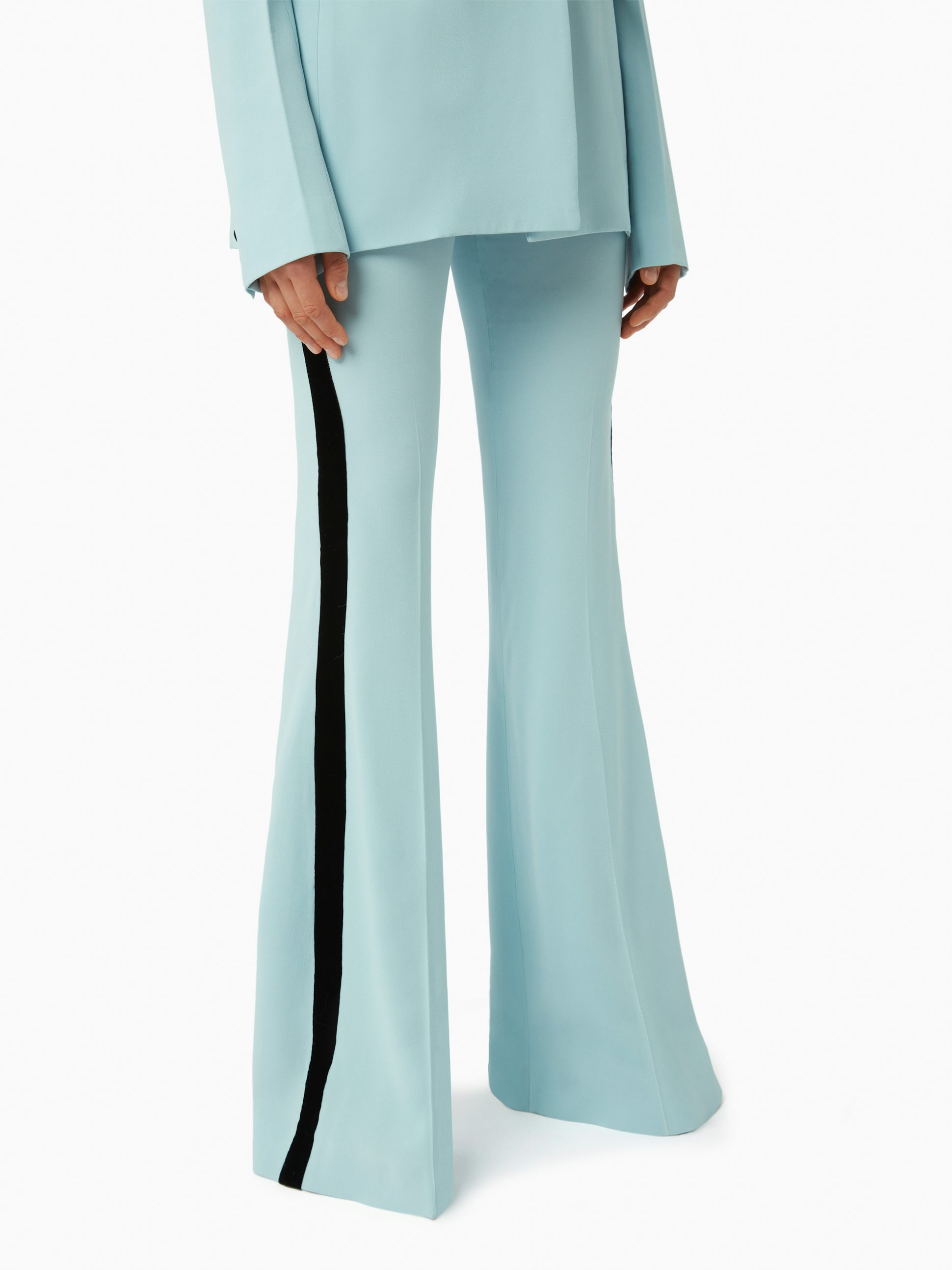 Flared tuxedo pants in light blue - Nina Ricci