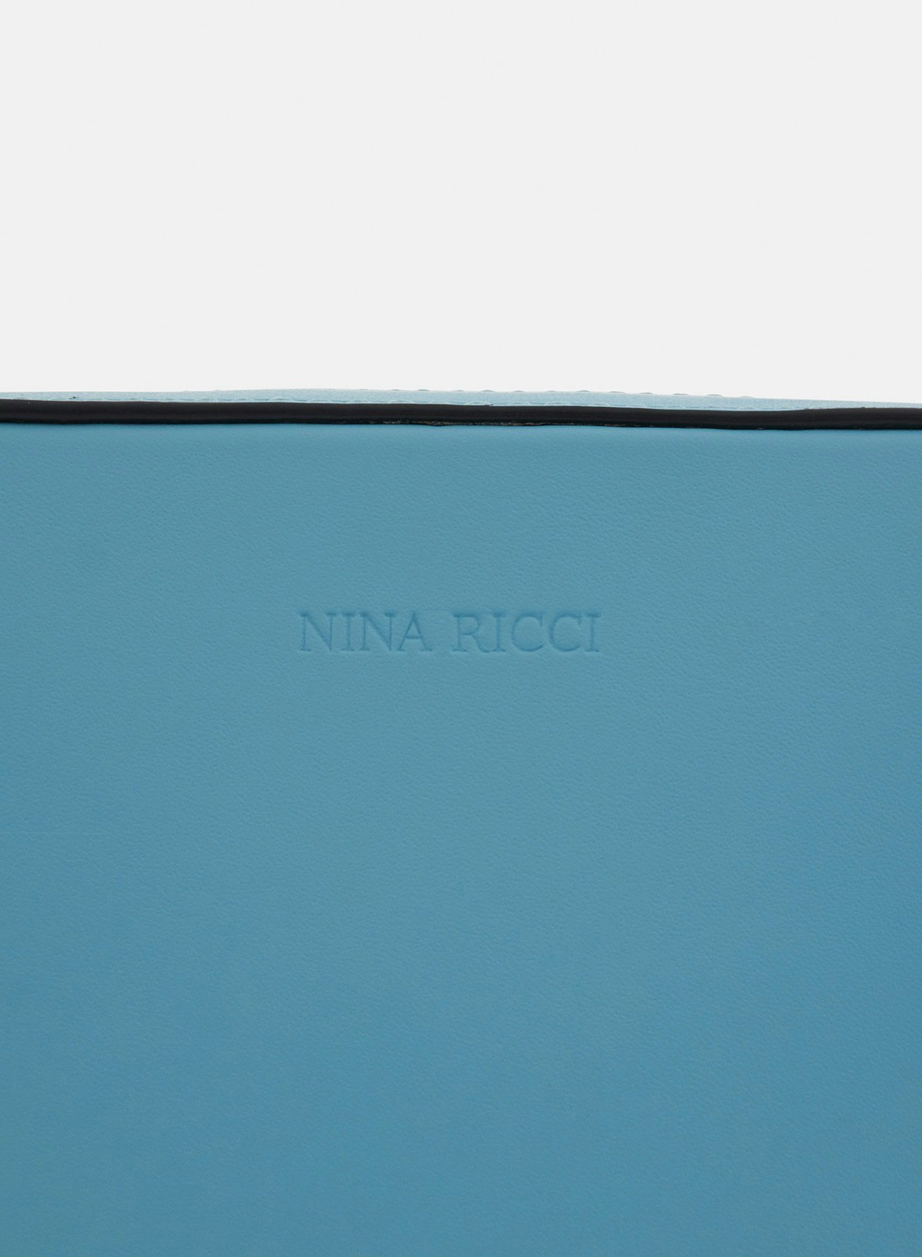 Sac caméra en cuir de veau bleu clair - Nina Ricci
