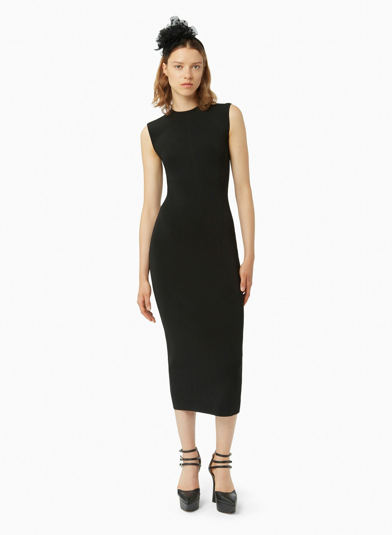 Long sleeveless dress in black - Nina Ricci