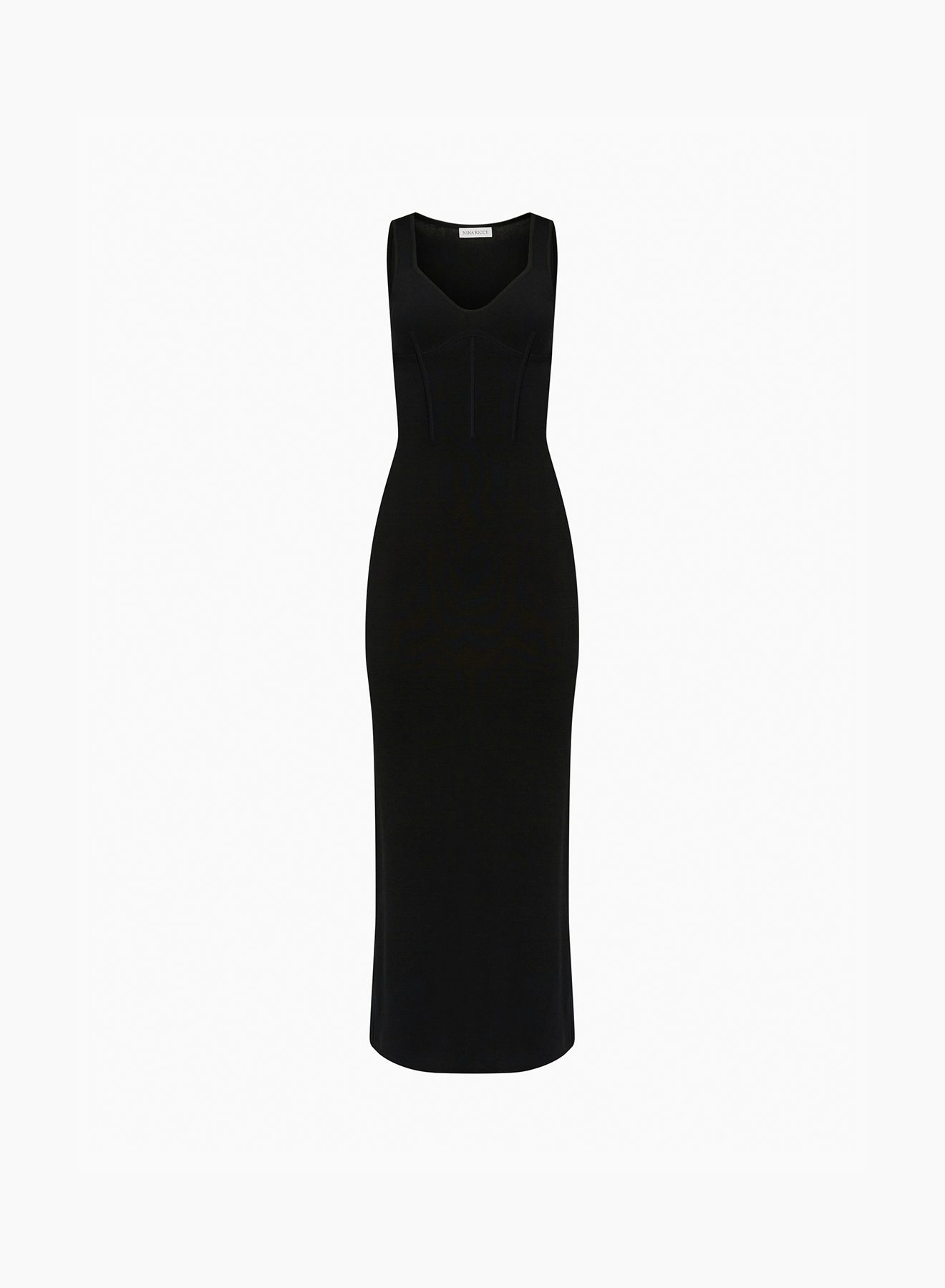 Corset detail dress in black - Nina Ricci