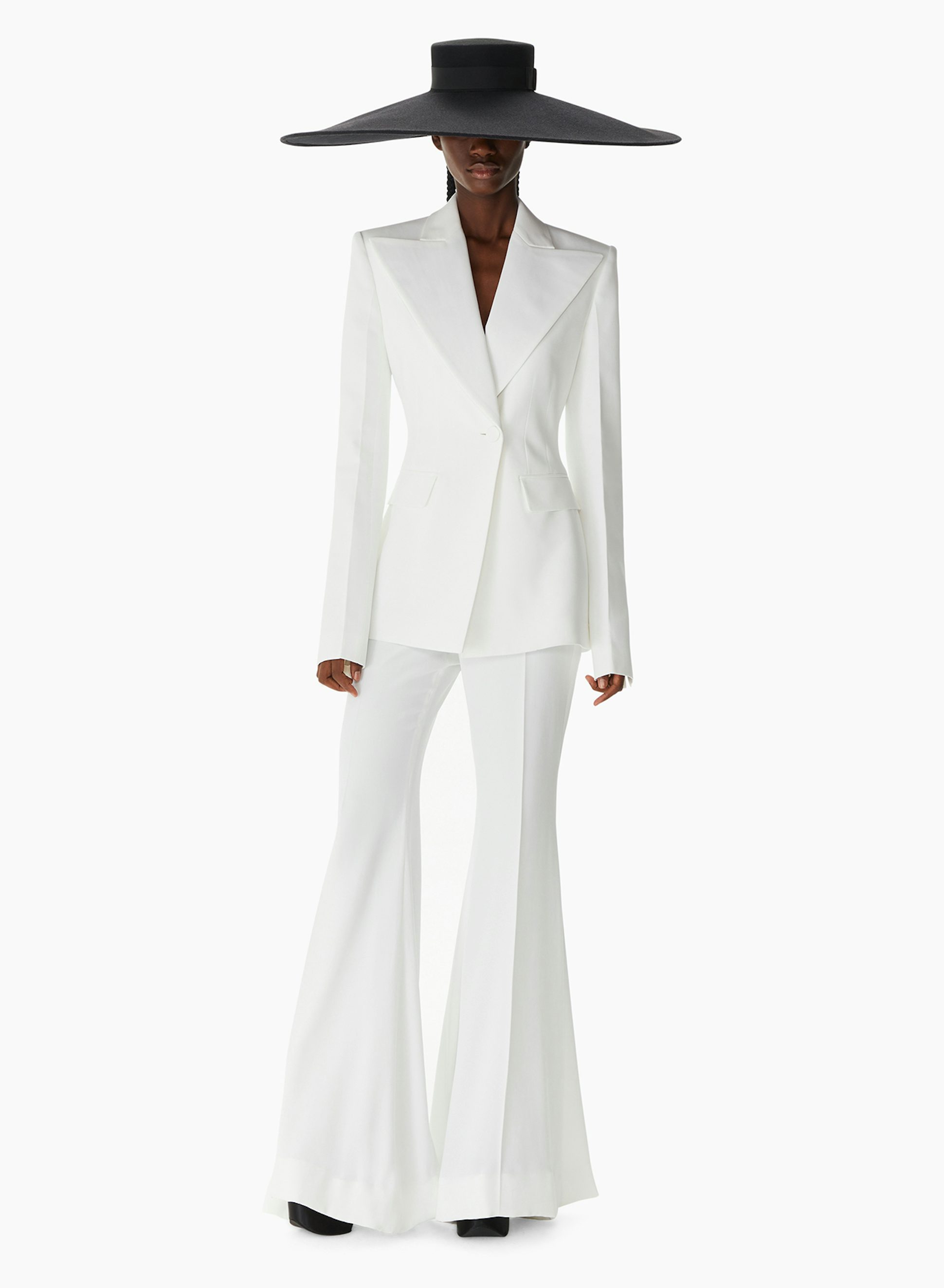 Big Flare Cady Pants Natural - Nina Ricci