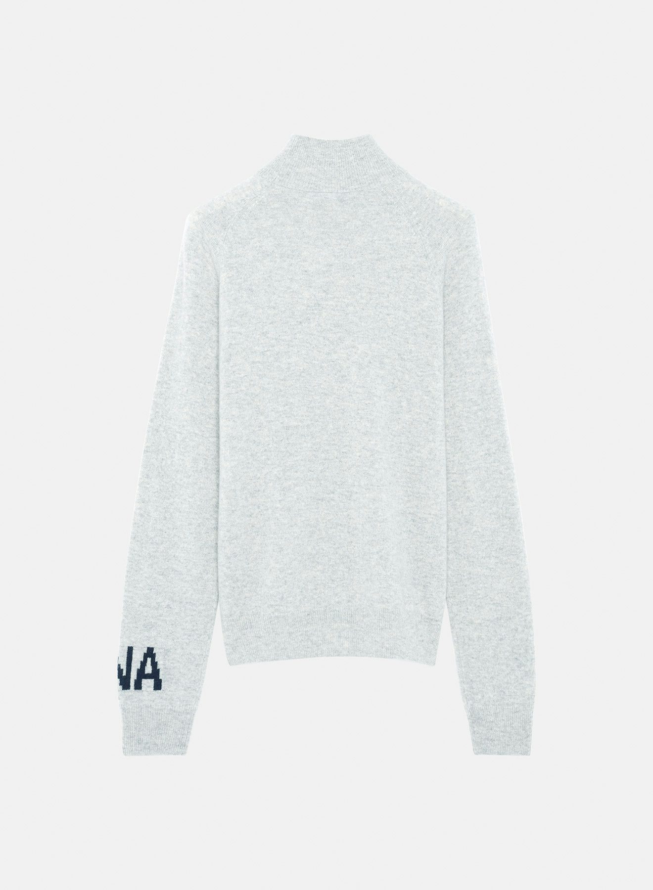 Intarsia cashmere sweater grey - Nina Ricci