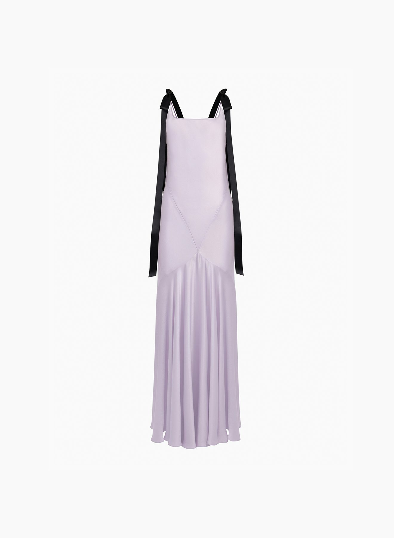 Long satin dress in lila - Nina Ricci
