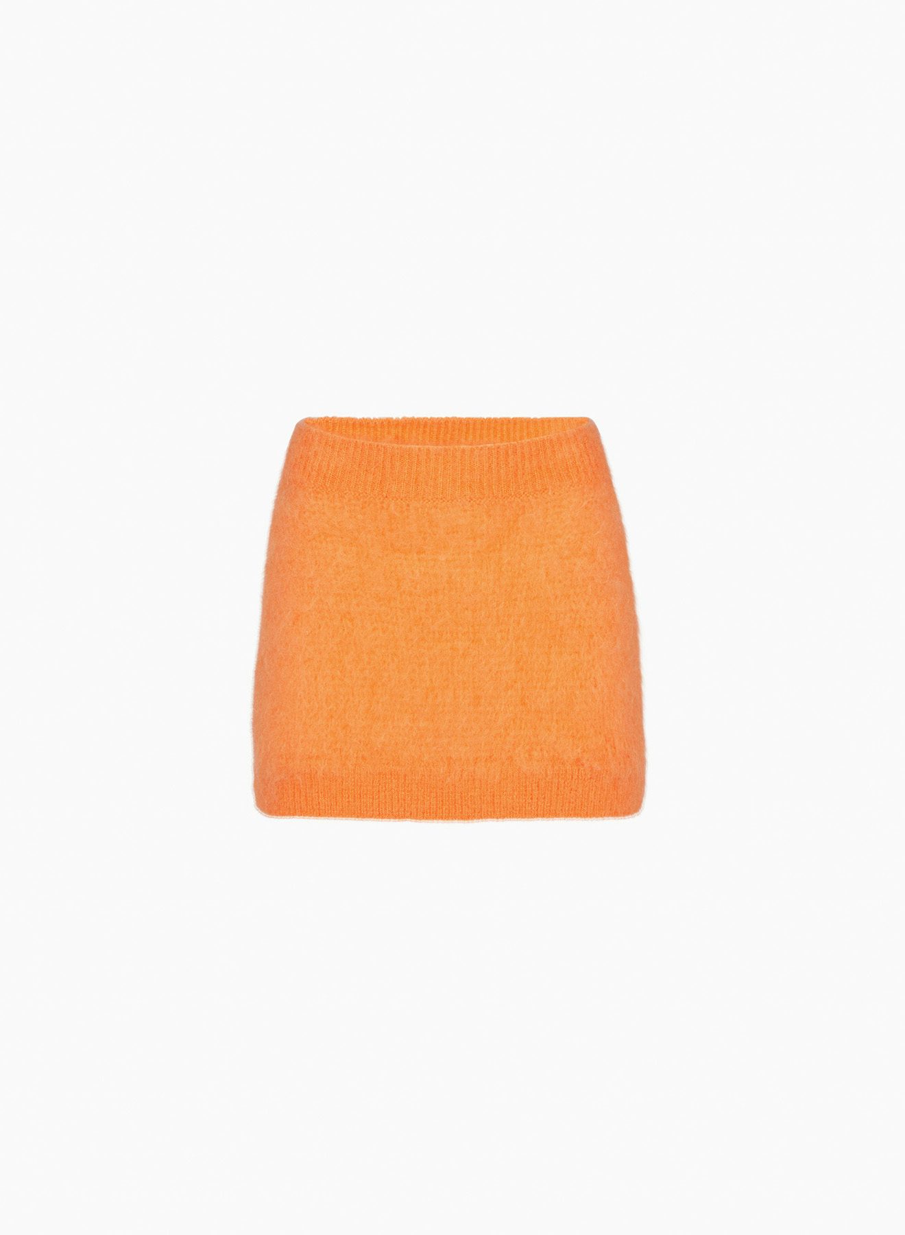 Mini-Jupe En Mohair Orange- Nina Ricci 